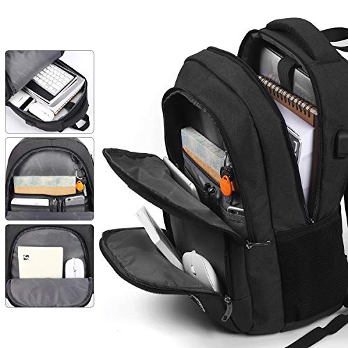 Thumbnail 2 de YAMTION Mochila Escolar para portátil de 17.3" (32 L) con USB y tejido repelente al agua