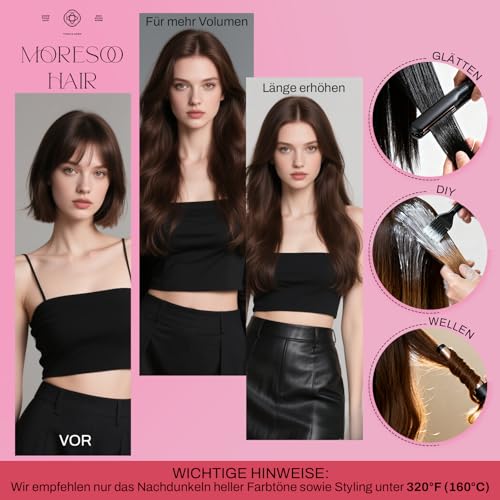 Thumbnail 5 de Moresoo Tape-in Extensions Echthaar 55 cm, 20 Stk. 💇♀