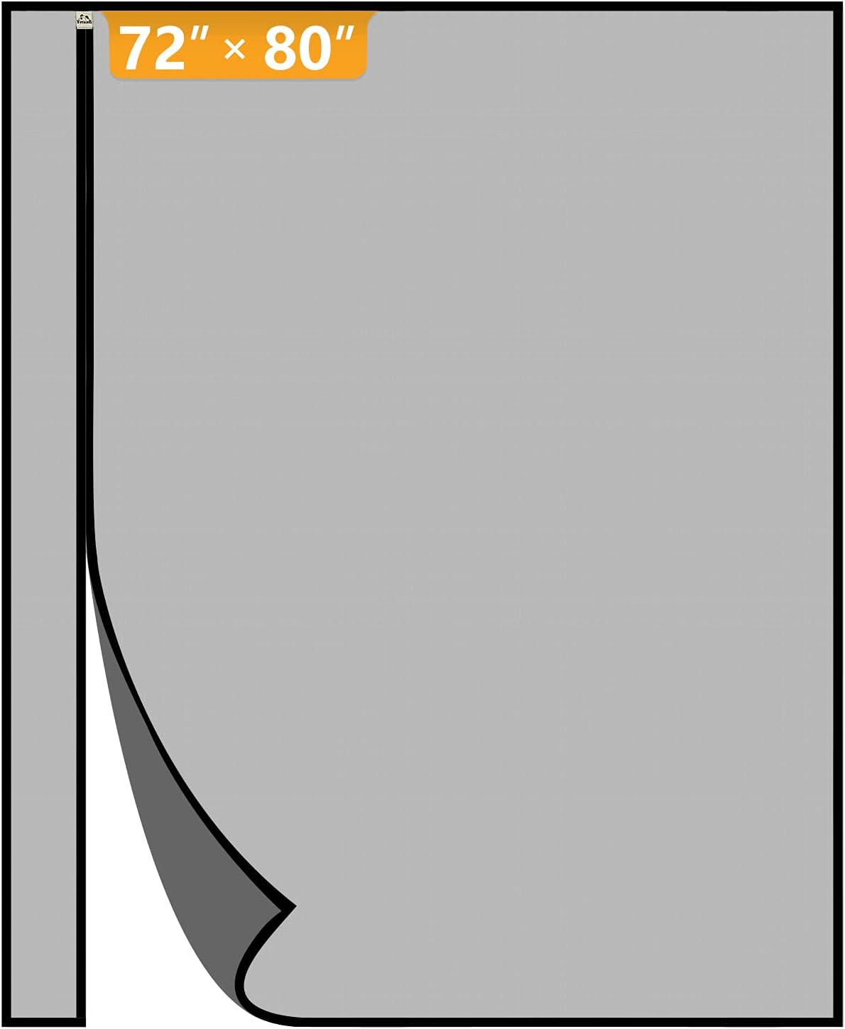 Detalle de Yotache Magnetic Screen Door, Reversible Side Opening, 74" x 81" Polyester Mesh