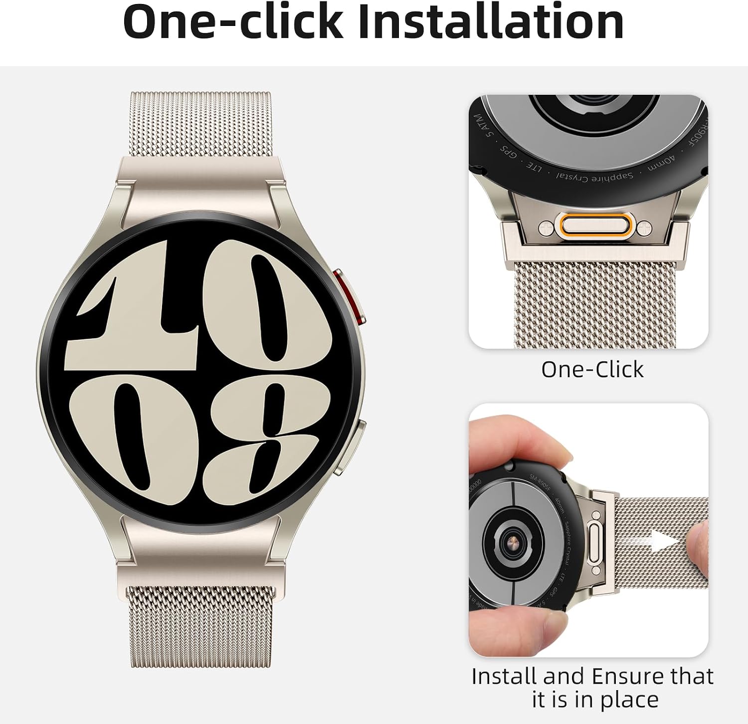 Thumbnail 3 de PIOWNN Metallarmband Galaxy Watch 7/6/5