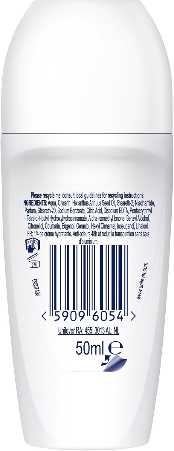 Detalle de DOVE Déodorant Bille Original 0% sels d’aluminium – Lot 6x50 ml