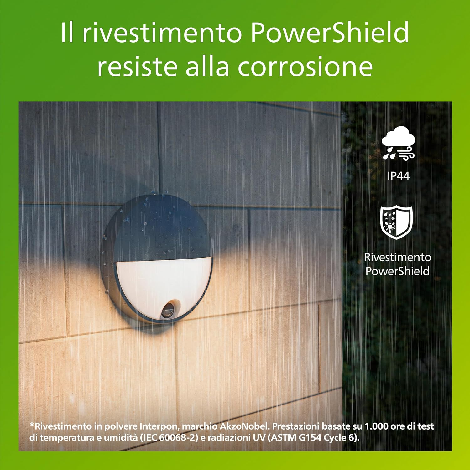 Thumbnail 2 de Applique da esterno Philips Capricorn IR con sensore di movimento, 800 lm e 2700 K, IP44, alluminio grigio antracite