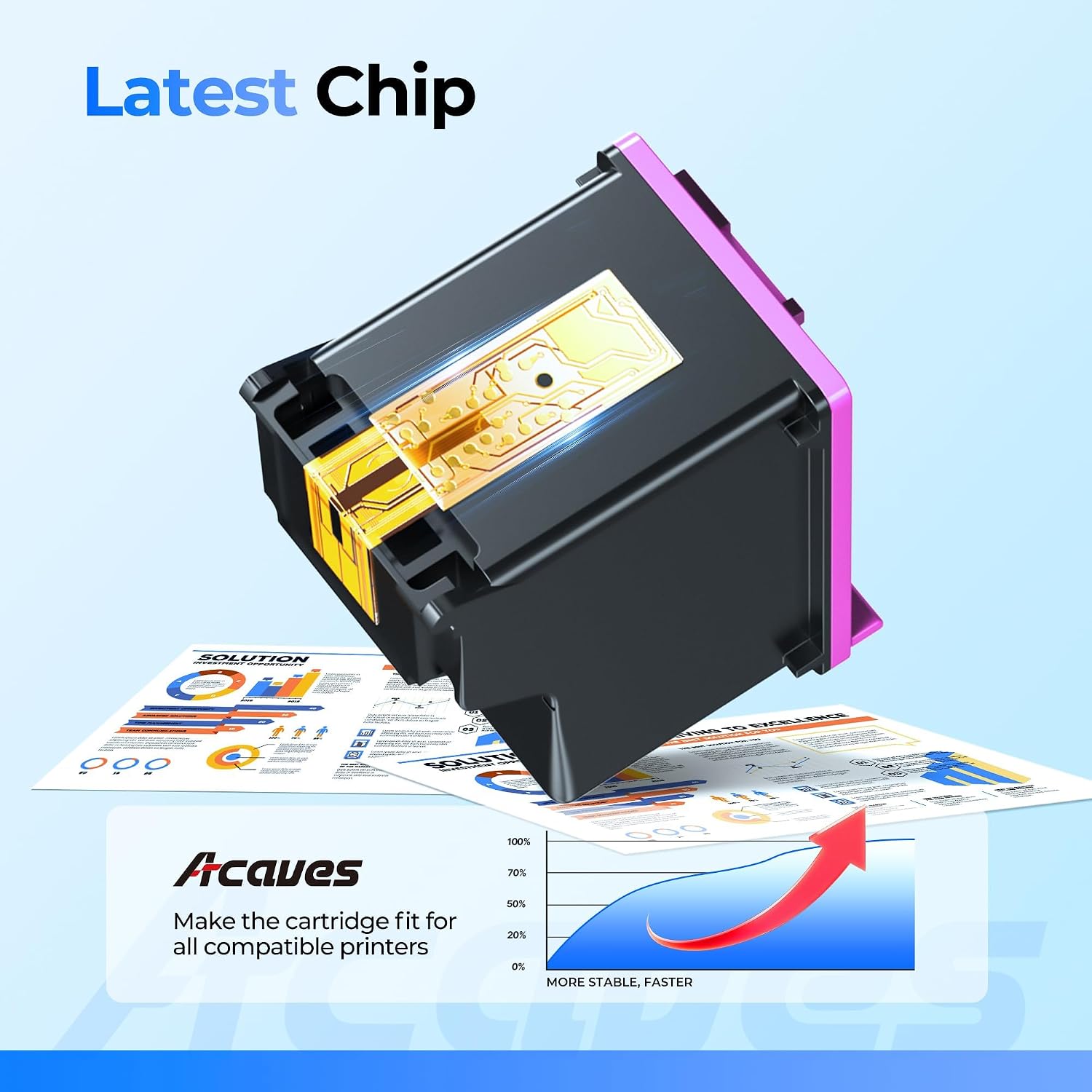 Detalle 2 de 63XL Compatible Ink Cartridges, Black and Tri-Color