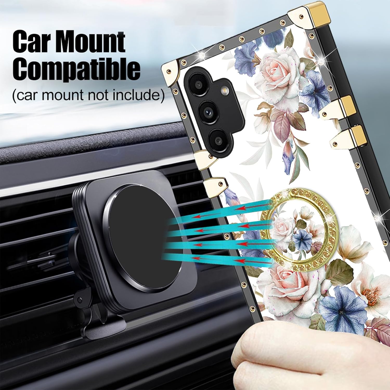 Detalle 2 de Nuouxoco Galaxy A13 5G Case White Flower