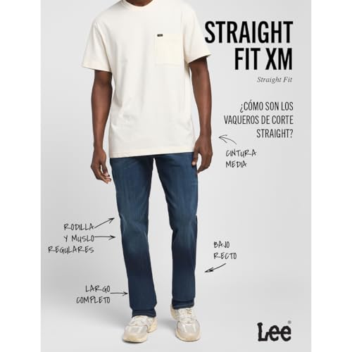 Detalle 2 de Lee Straight Fit Xm 38W/32L jeans hombre
