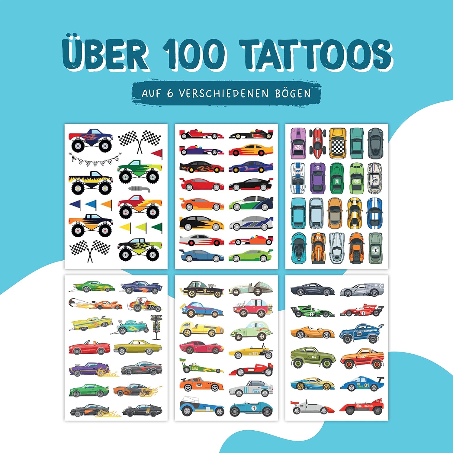 Thumbnail 1 de Papierdrachen Kindertattoos Set 25