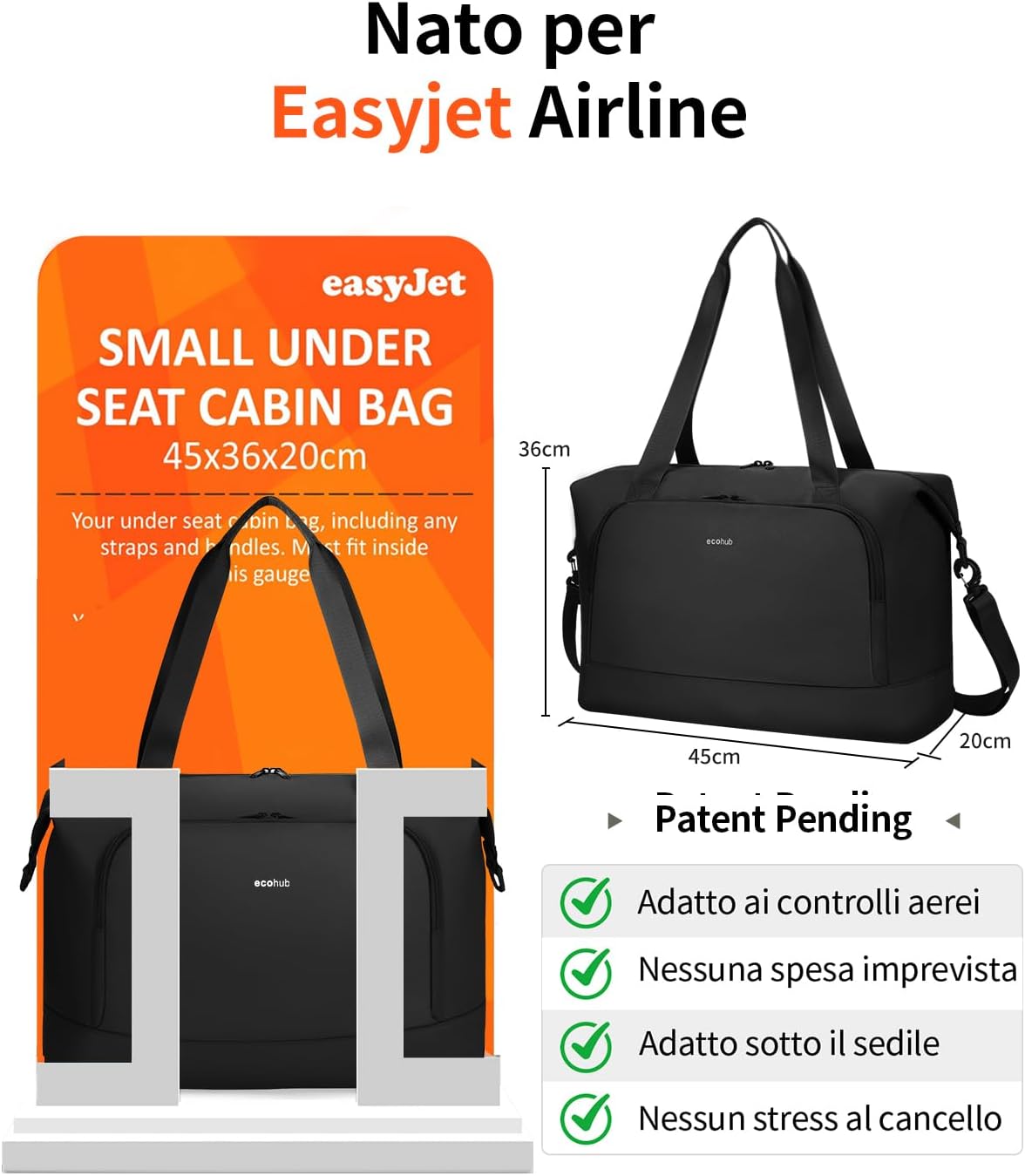 Detalle 2 de ECOHUB Borsa da Viaggio 30L
