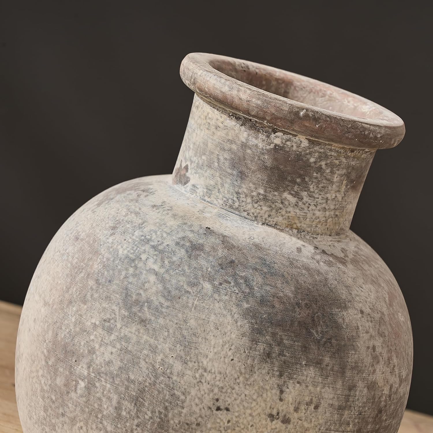 Detalle 1 de SIDUCAL ceramiczny wazon 15 cm, terakotowy, rustykalny, wodoodporny