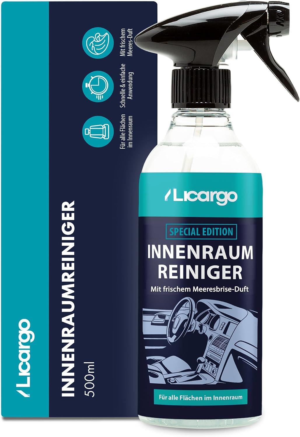 Detalle de LICARGO Innenraumreiniger Meeresbrise Edition 500 ml