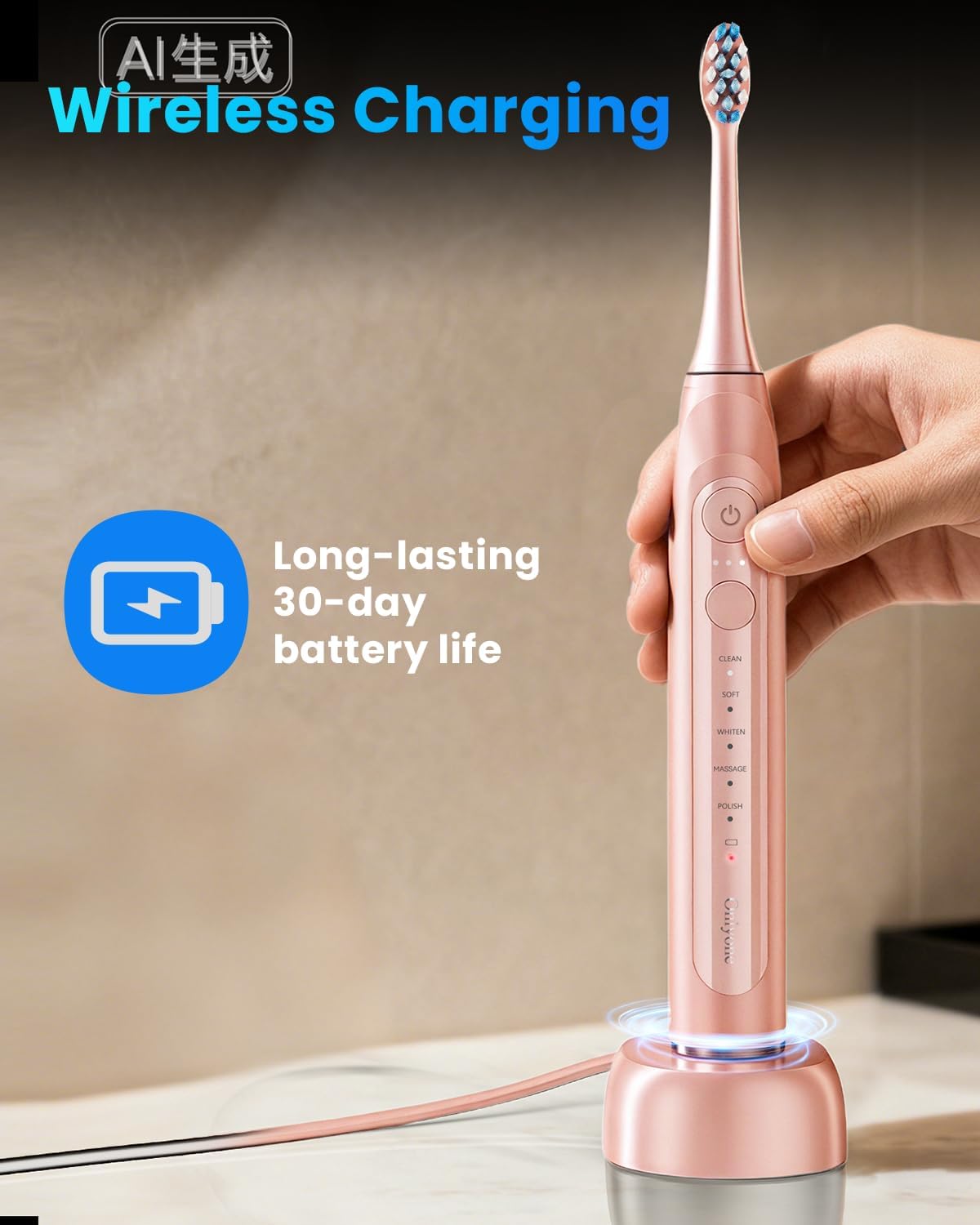 Detalle de Onlyone Electric Toothbrush in Pink