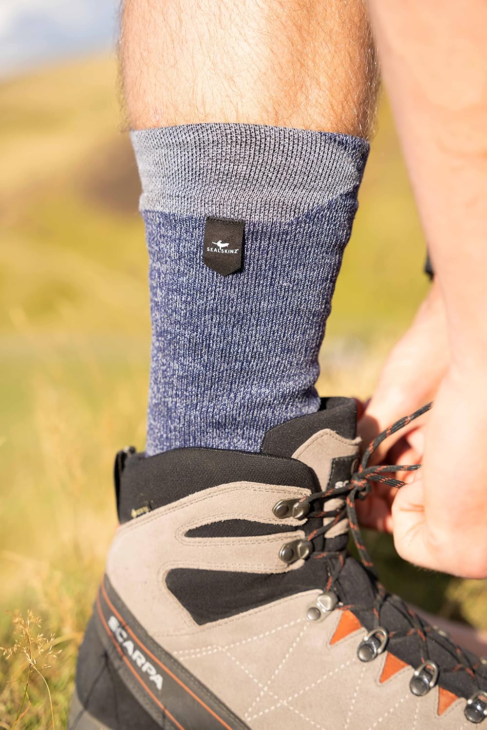 Detalle 2 de SEALSKINZ Raynham Waterproof sock 4-way stretch