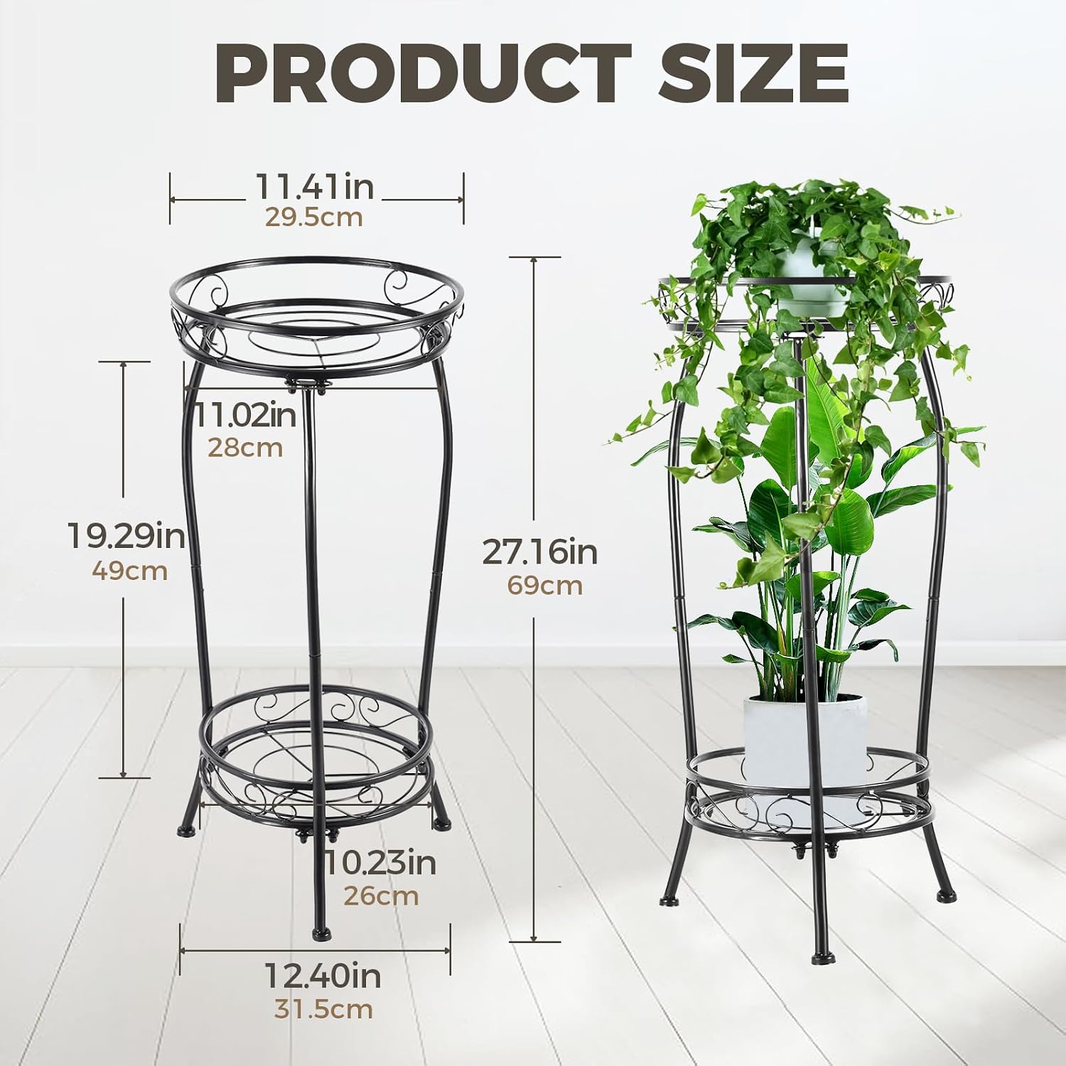Detalle de Kavlium Plant Stand, 2-Tier