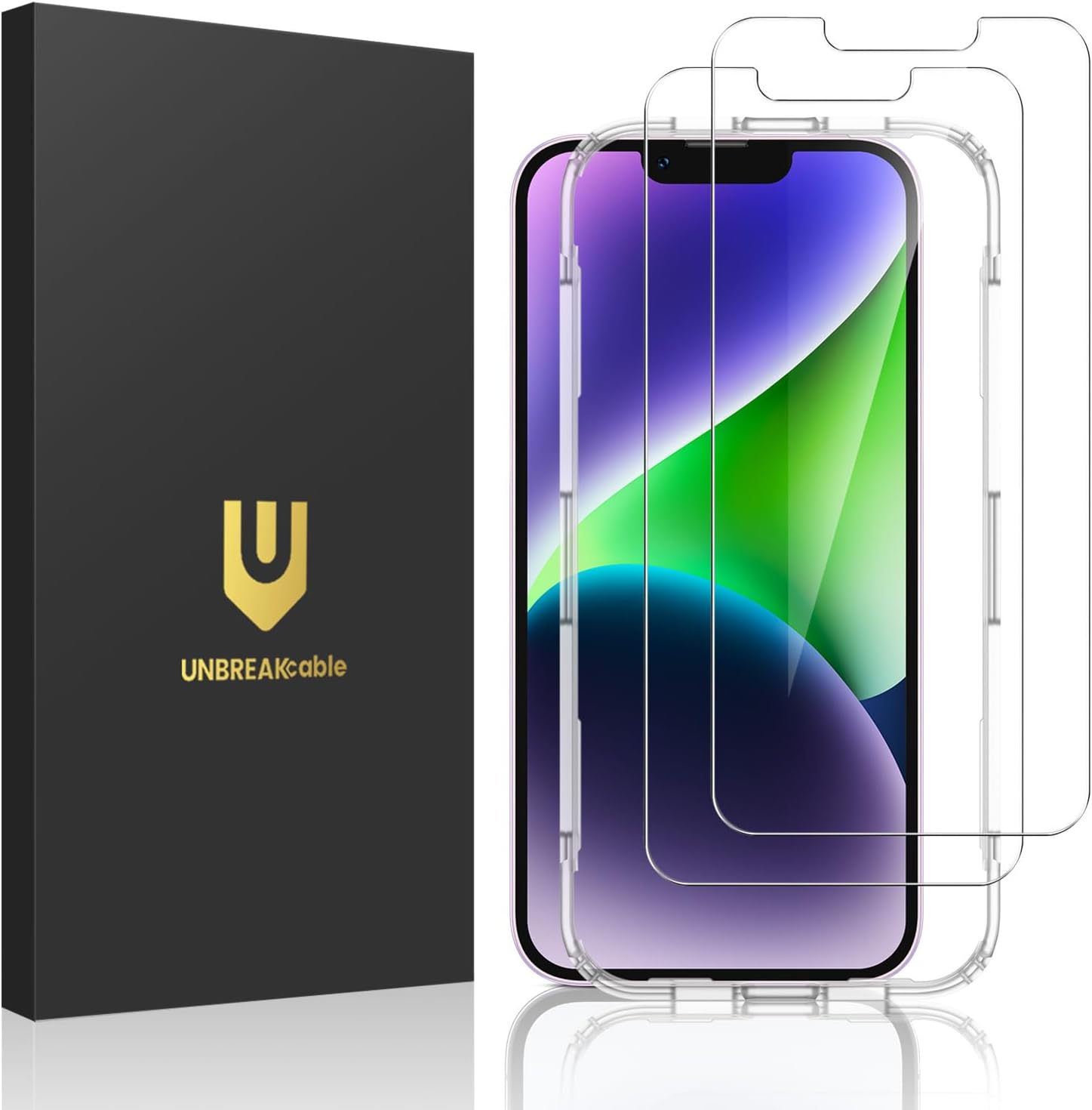 Thumbnail 6 de UNBREAKcable iPhone 13 tempered glass 2-Pack