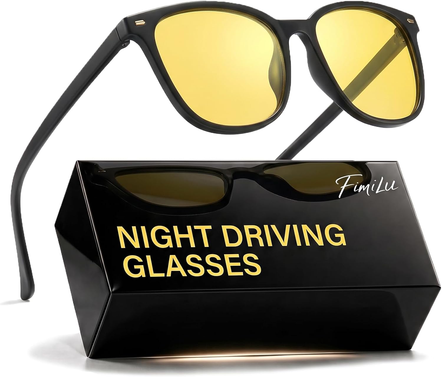 Detalle de FIMILU Night Driving Glasses with Yellow Lenses