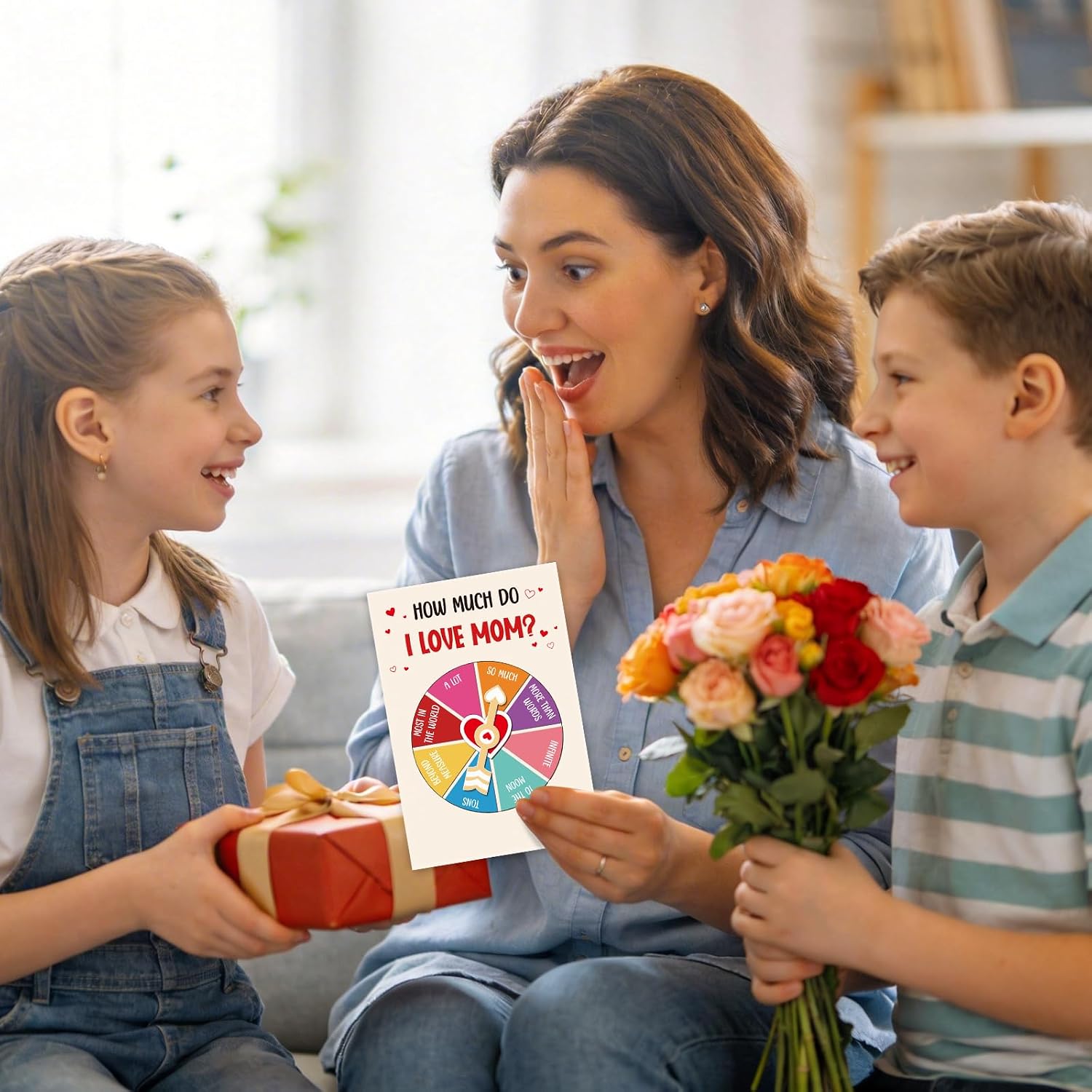 Detalle de FLYAB C260206439 Funny Mother’s Day Card with Interactive Spinner Wheel