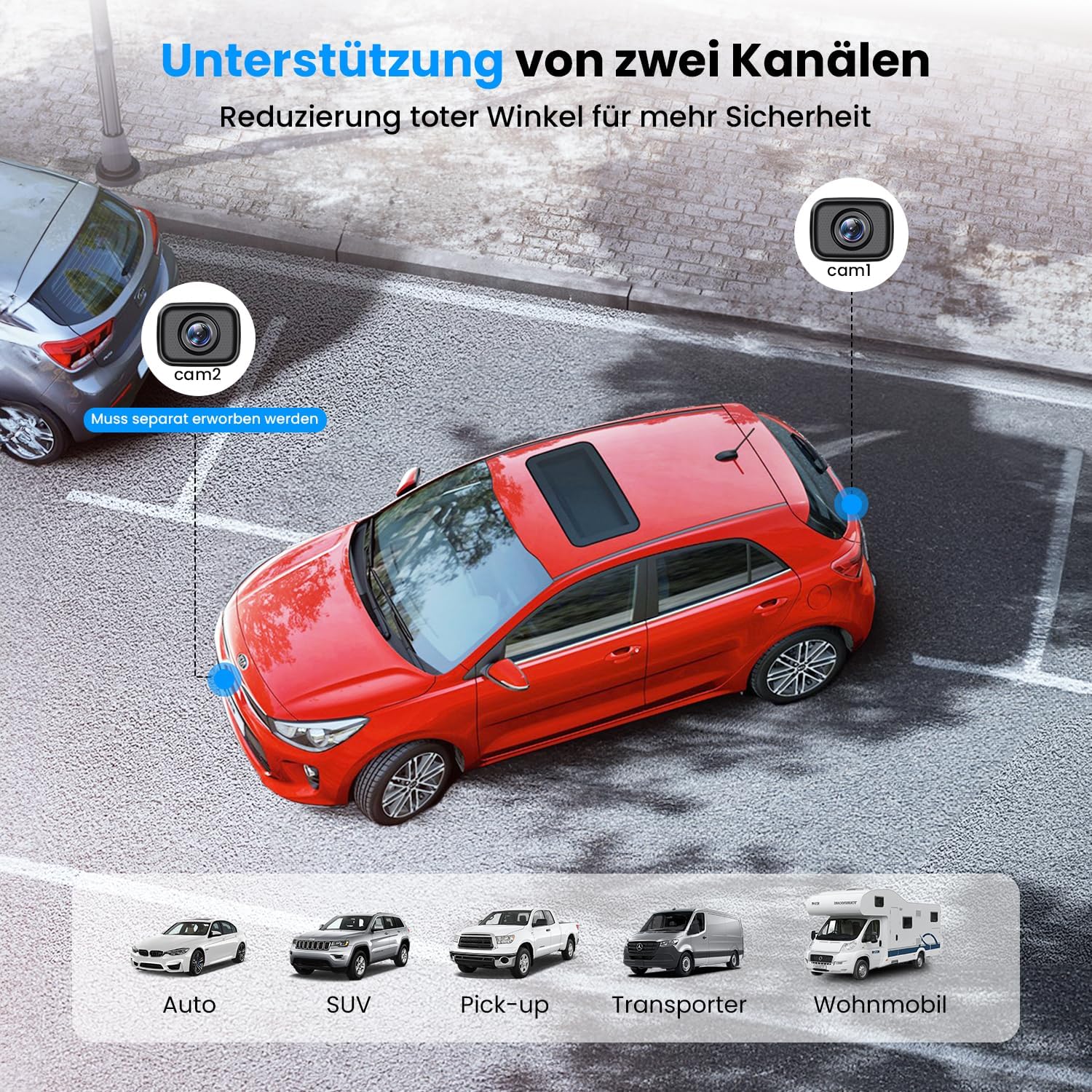 Detalle 2 de AUTO-VOX W12 5" Rückfahrkamera