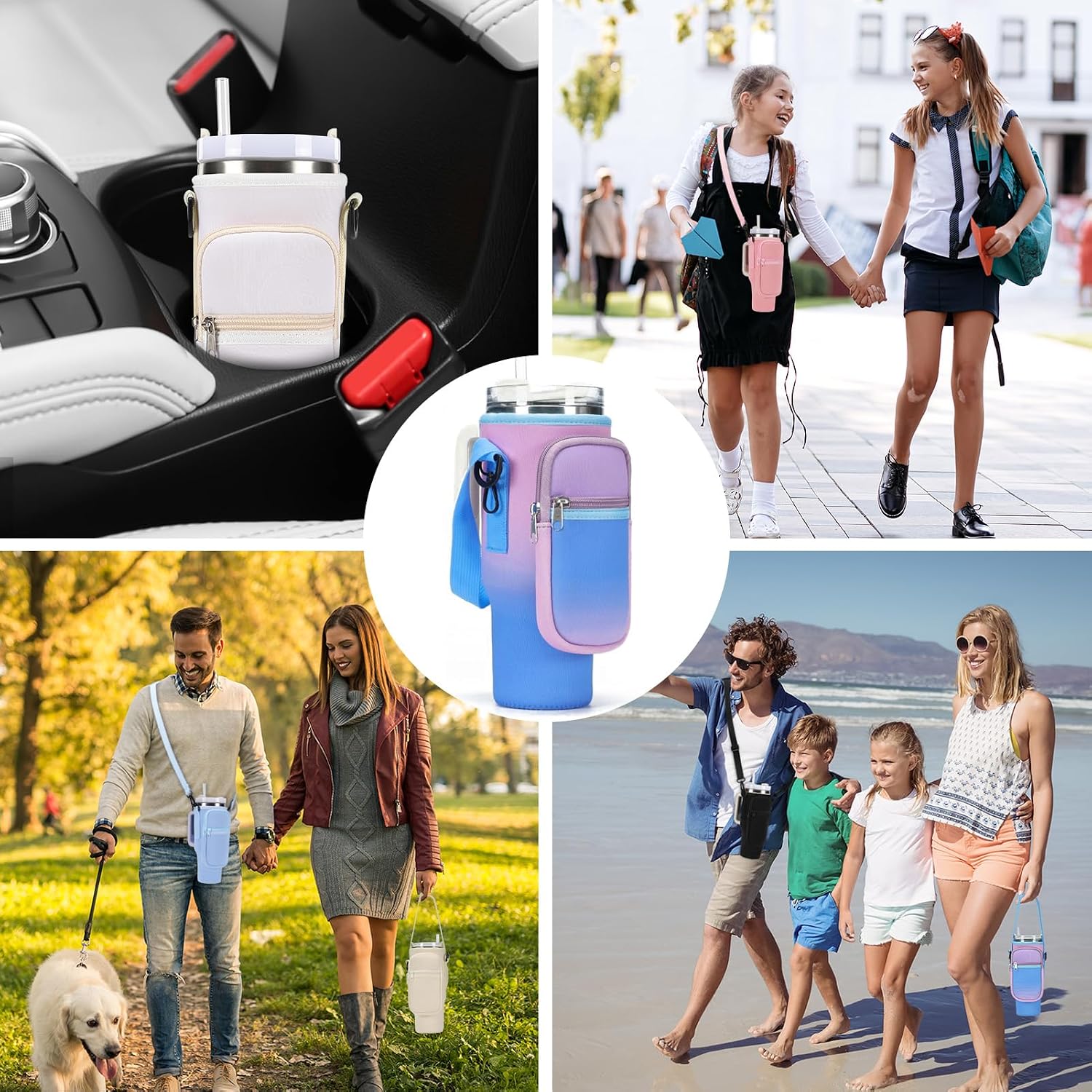 Detalle de GOEWY Water Bottle Carrier Bag, Neoprene