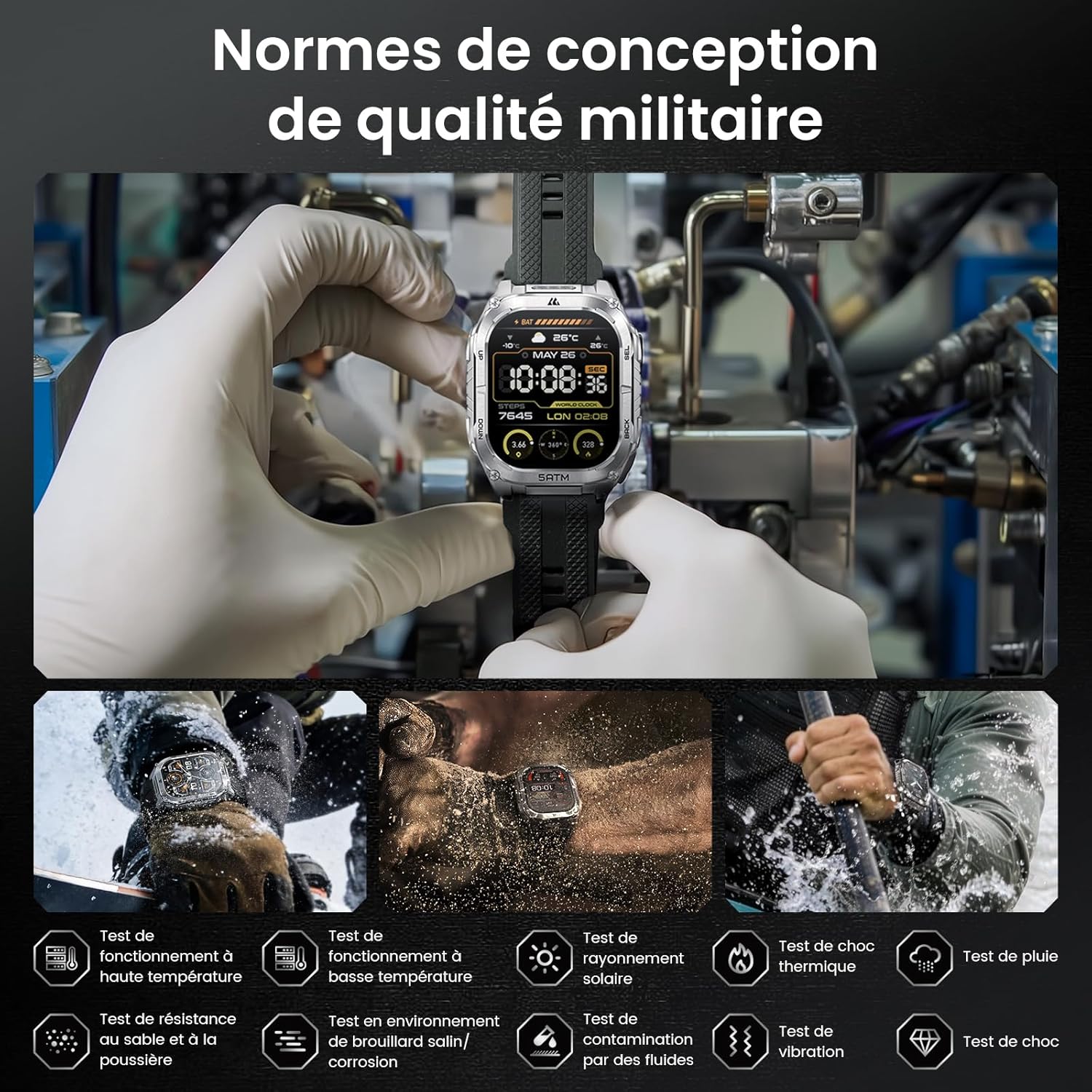 Thumbnail 1 de KOSPET Tank M4C Montre Connectée Homme