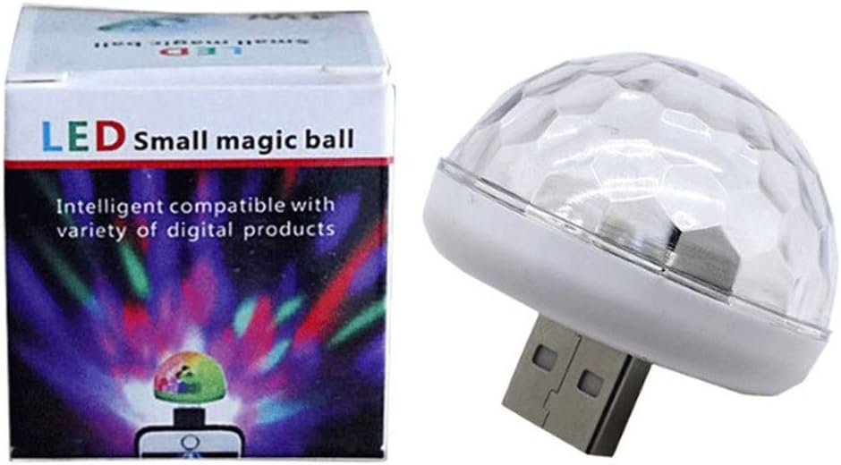 Detalle de USB Mini Disco Light: LED Small Magic Ball for USB-powered Party Atmosphere