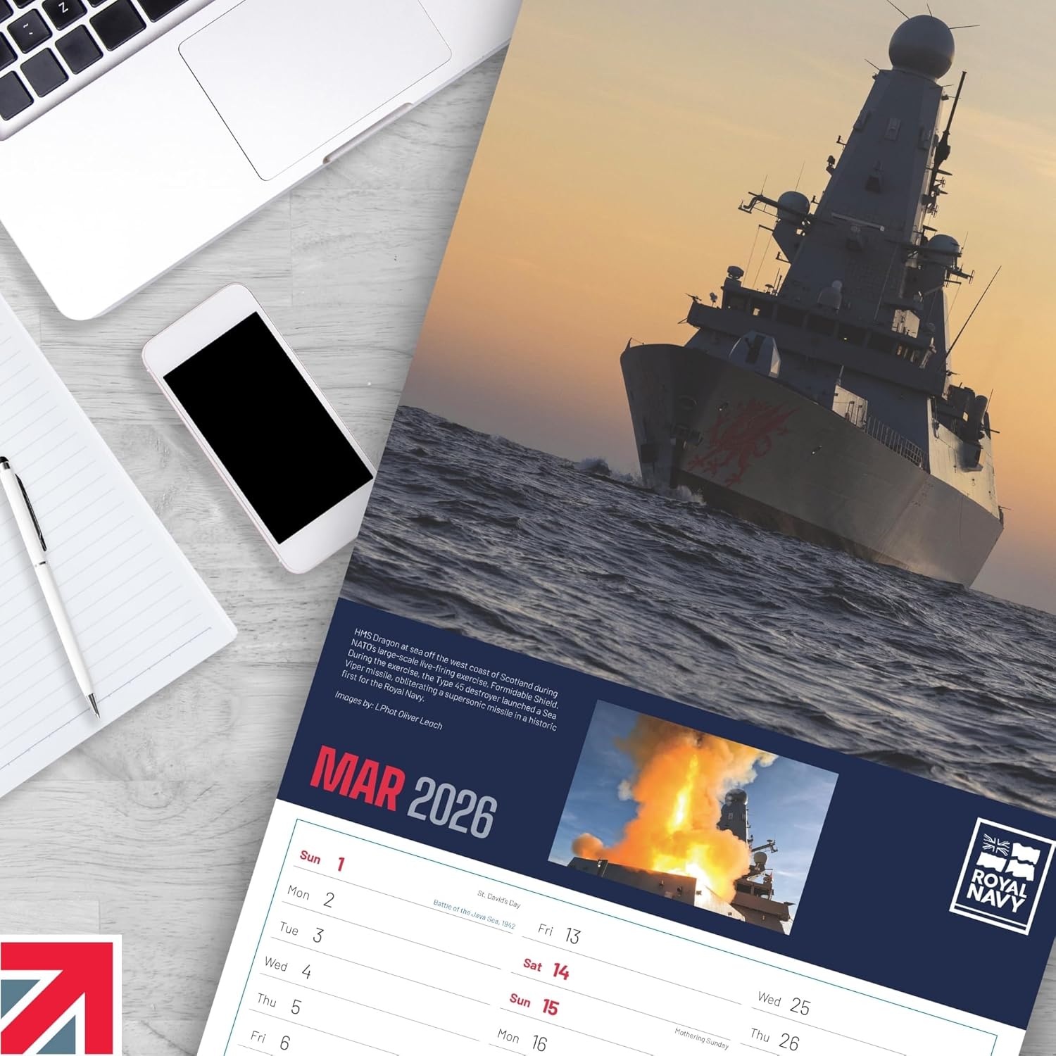 Thumbnail 5 de ALLTRADE Calendar 2026 Royal Navy Official