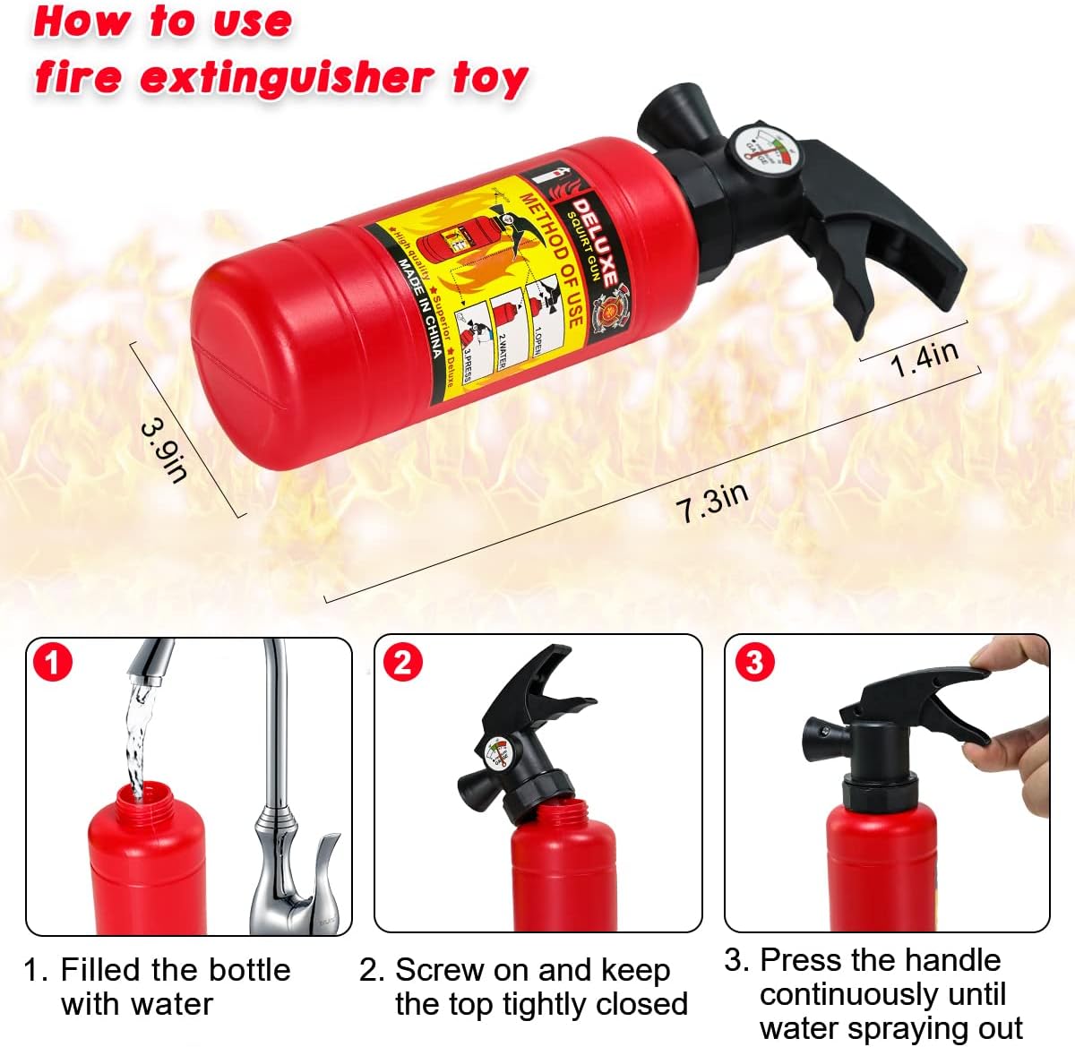 Thumbnail 5 de LOYO Kids Fireman Costume for 3-6 Years