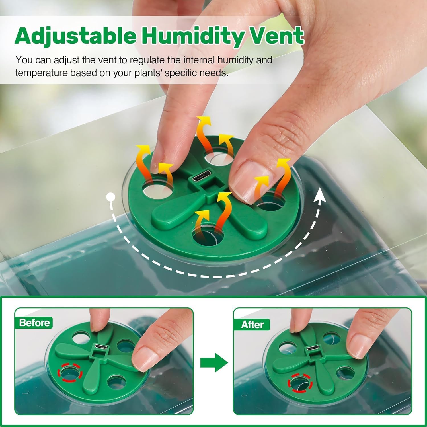 Thumbnail 5 de Bonviee Seed Starter Tray Kit with Plant Light