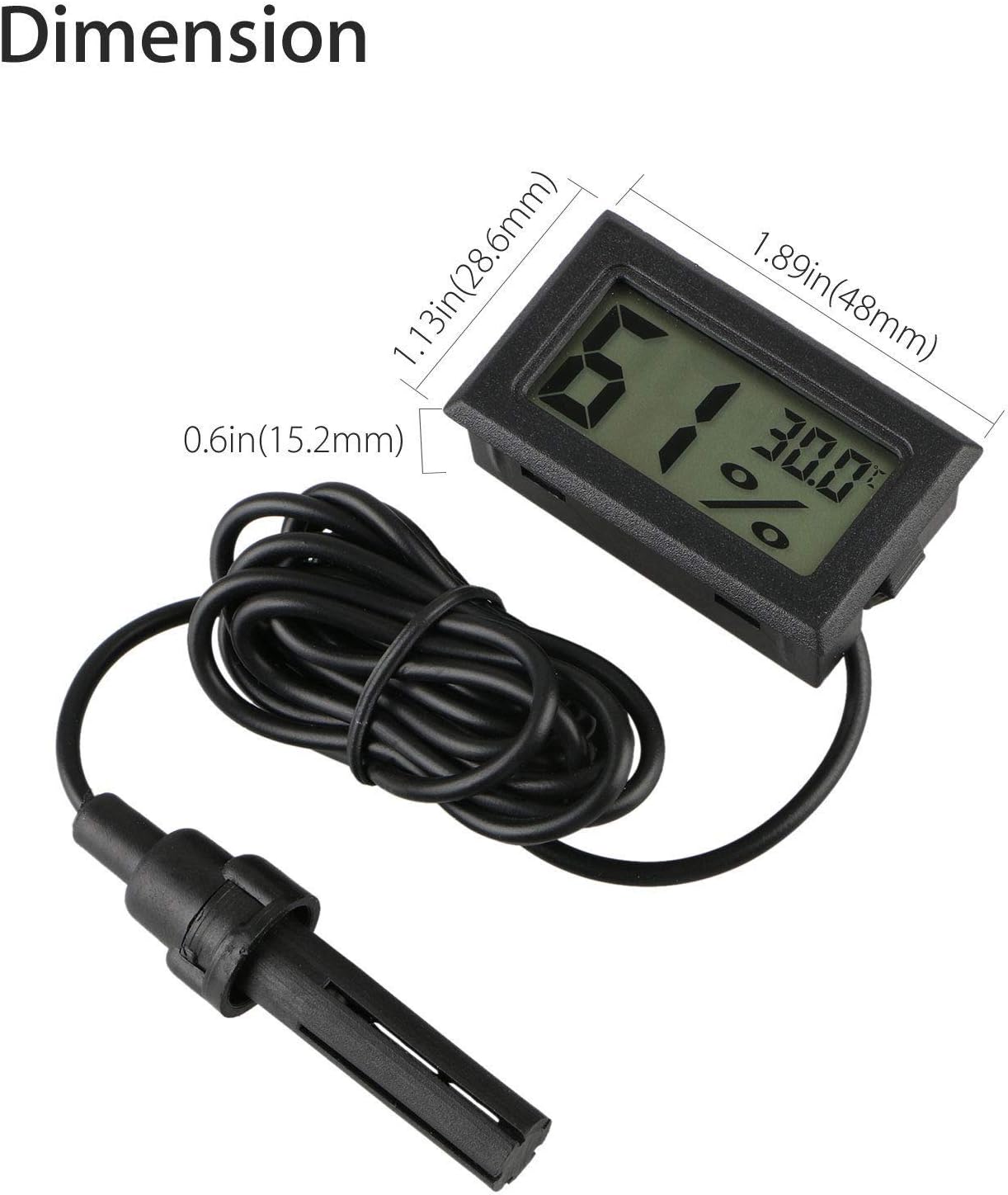 Thumbnail 2 de INRIGOROUS Digital Thermometer Hygrometer 2 Pack