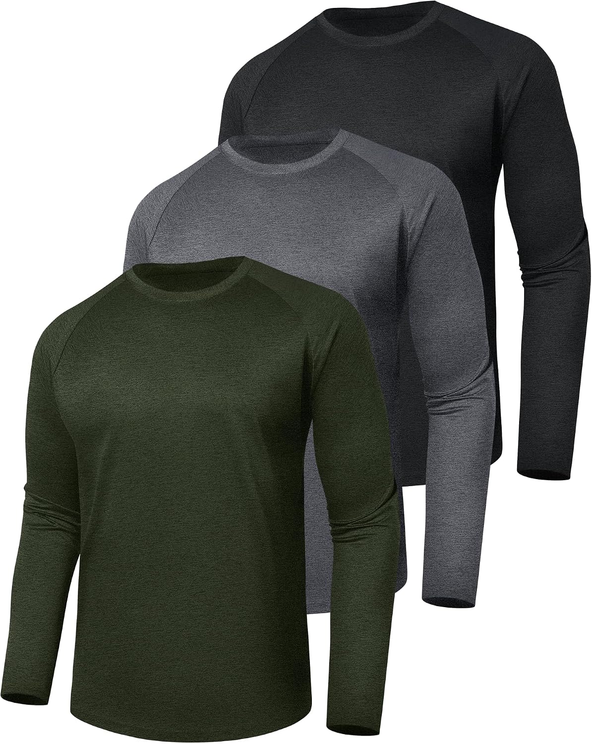 Thumbnail 2 de 3 Pack Quick Dry Long Sleeve Shirts for Men