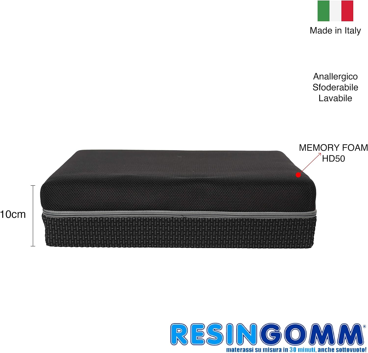 Detalle de Cuscino in memory foam 50 cert.