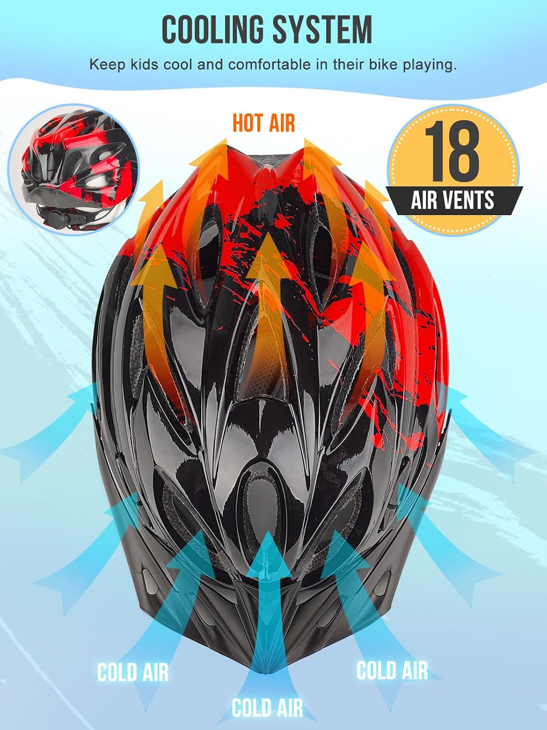 Detalle 1 de Kids Bike Helmet for Boys & Girls 3–15 years