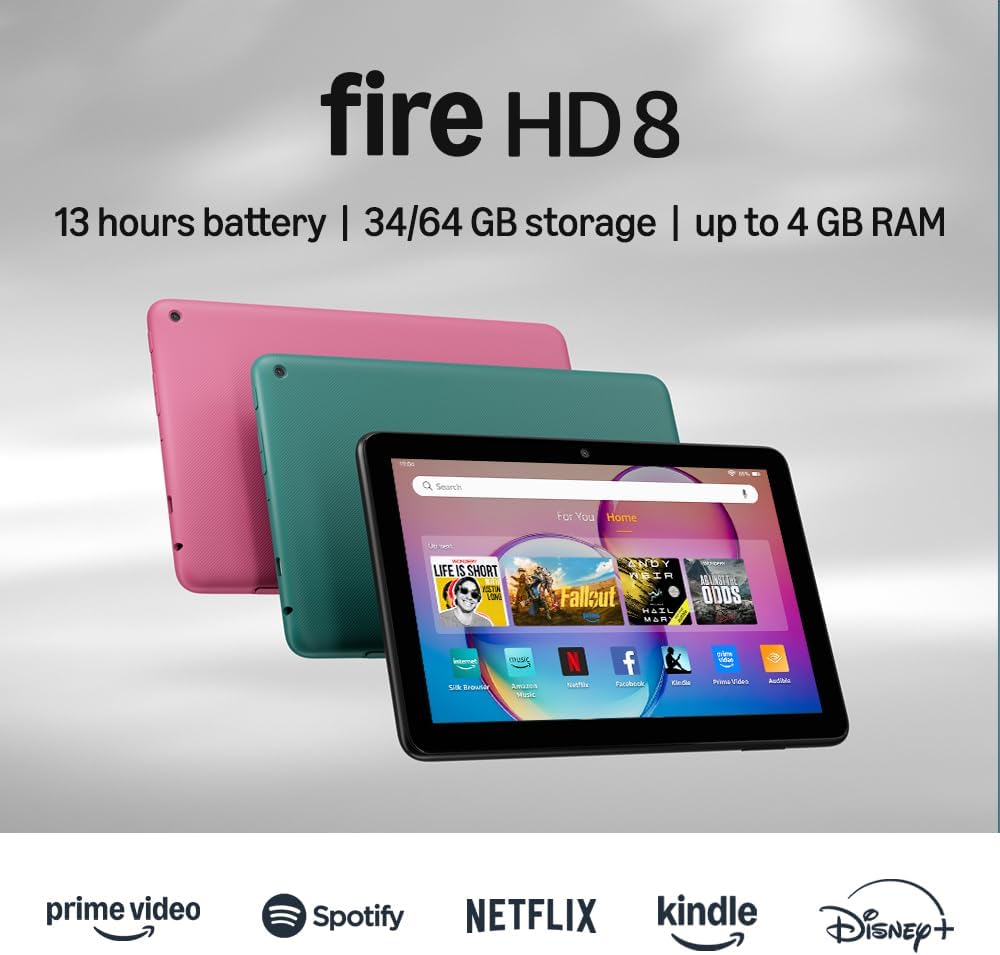 Detalle de Amazon Fire HD 8 (Newest Model) Review: Portable Entertainment with Solid All-Around Performance