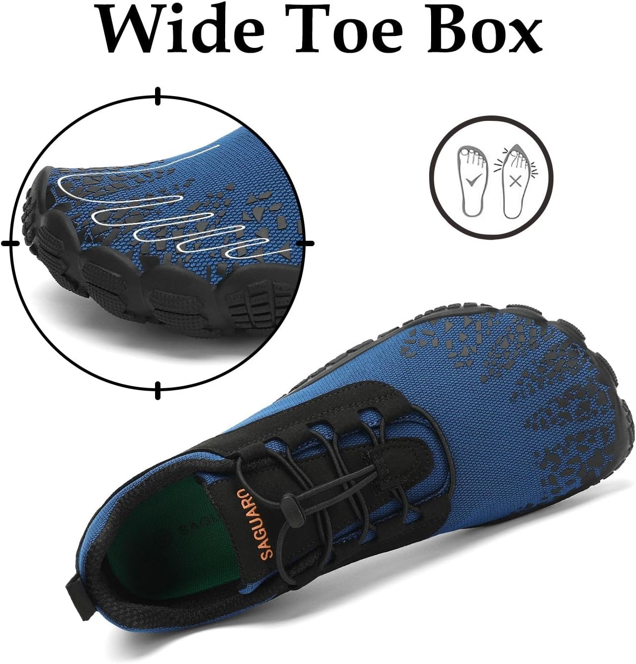 Thumbnail 2 de SAGUARO Unisex Barfußschuhe mit breiter Zehenbox und Zero-Drop Sohle