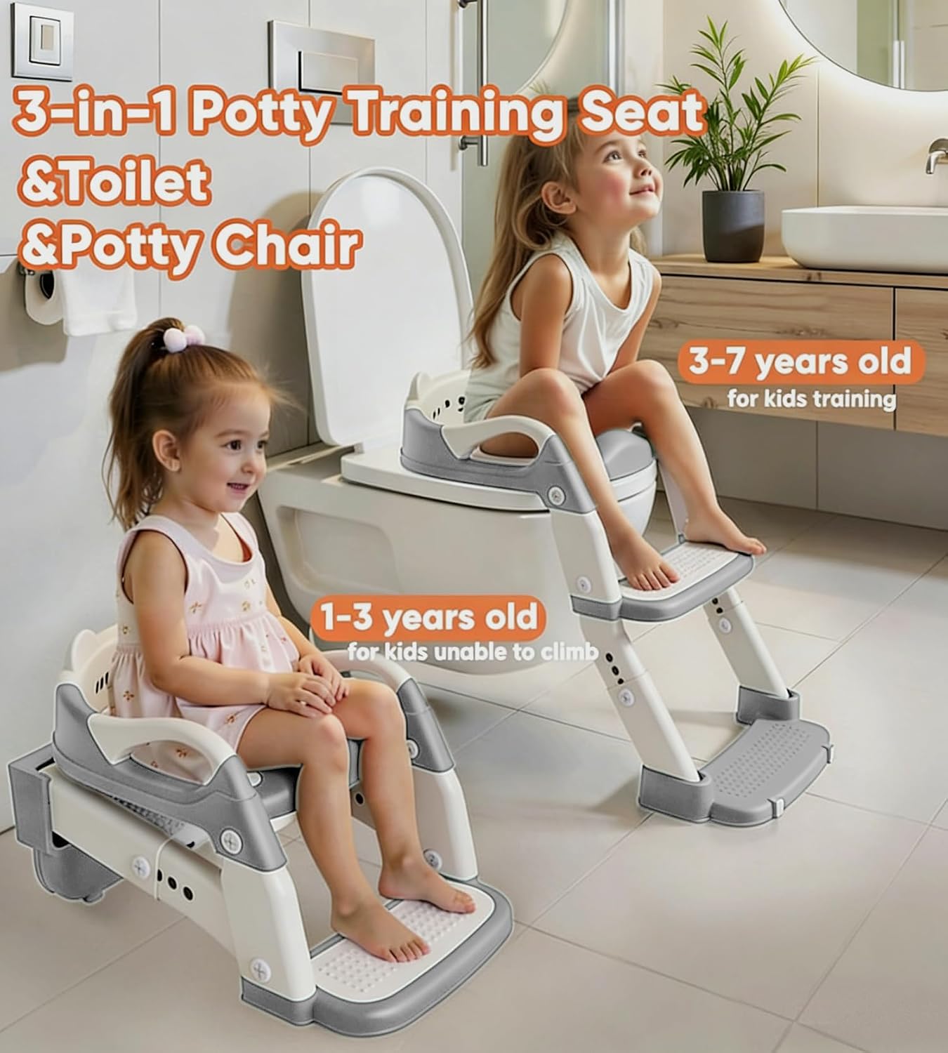 Thumbnail 1 de Svkiyang MFY-250804 3-in-1 toiletverkleiner met trapje, antislip en spatbescherming