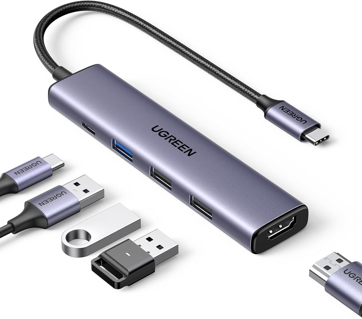 Imagen de UGREEN Revodok 105 Hub USB C 5 en 1 : Adaptateur USB-C vers HDMI en OfertitasTOP