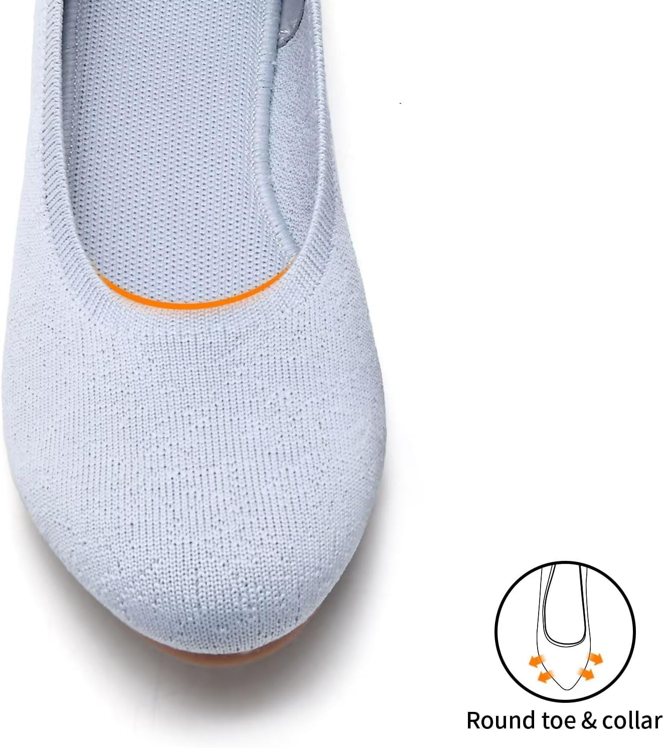 Thumbnail 1 de Puxowe Damen Ballerina Runde Zehe Flache Schuhe – Komfortable Slip-On Ballerinas für Damen
