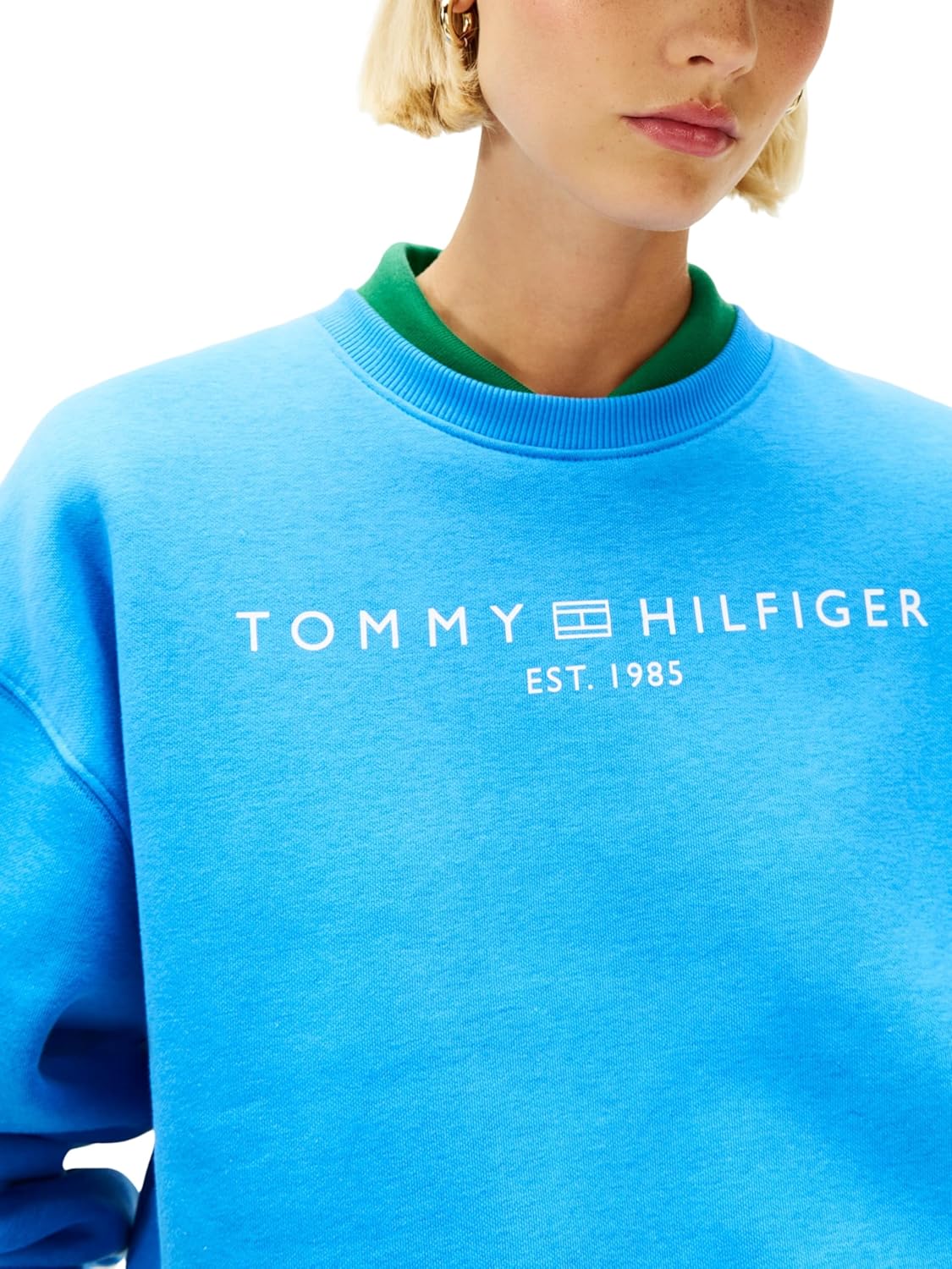 Thumbnail 2 de Tommy Hilfiger Corp Logo Modern Swtsrt Donna - Felpa originale e sostenibile