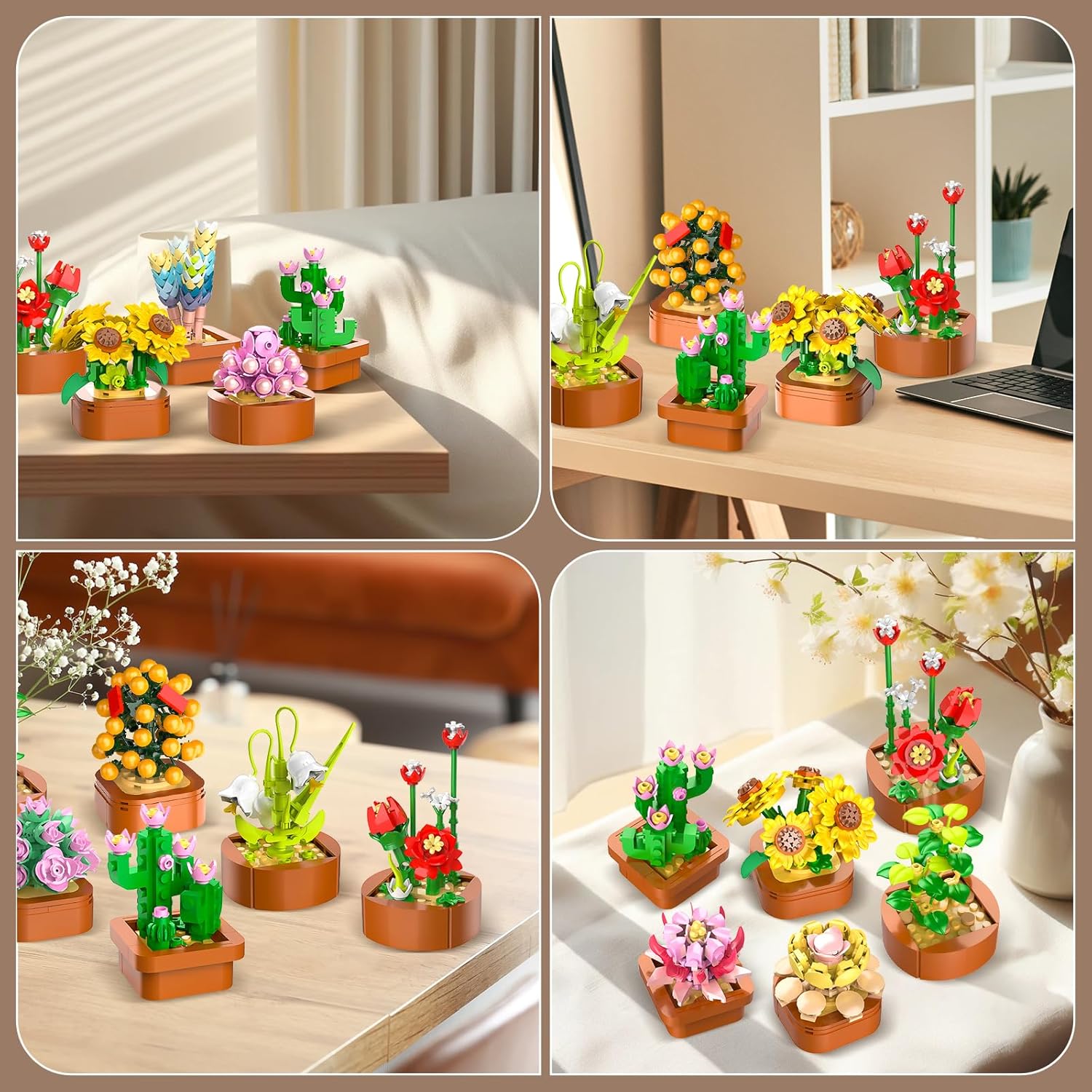 Detalle 2 de 12 Pack Succulents Mini Building Set 3.6mm