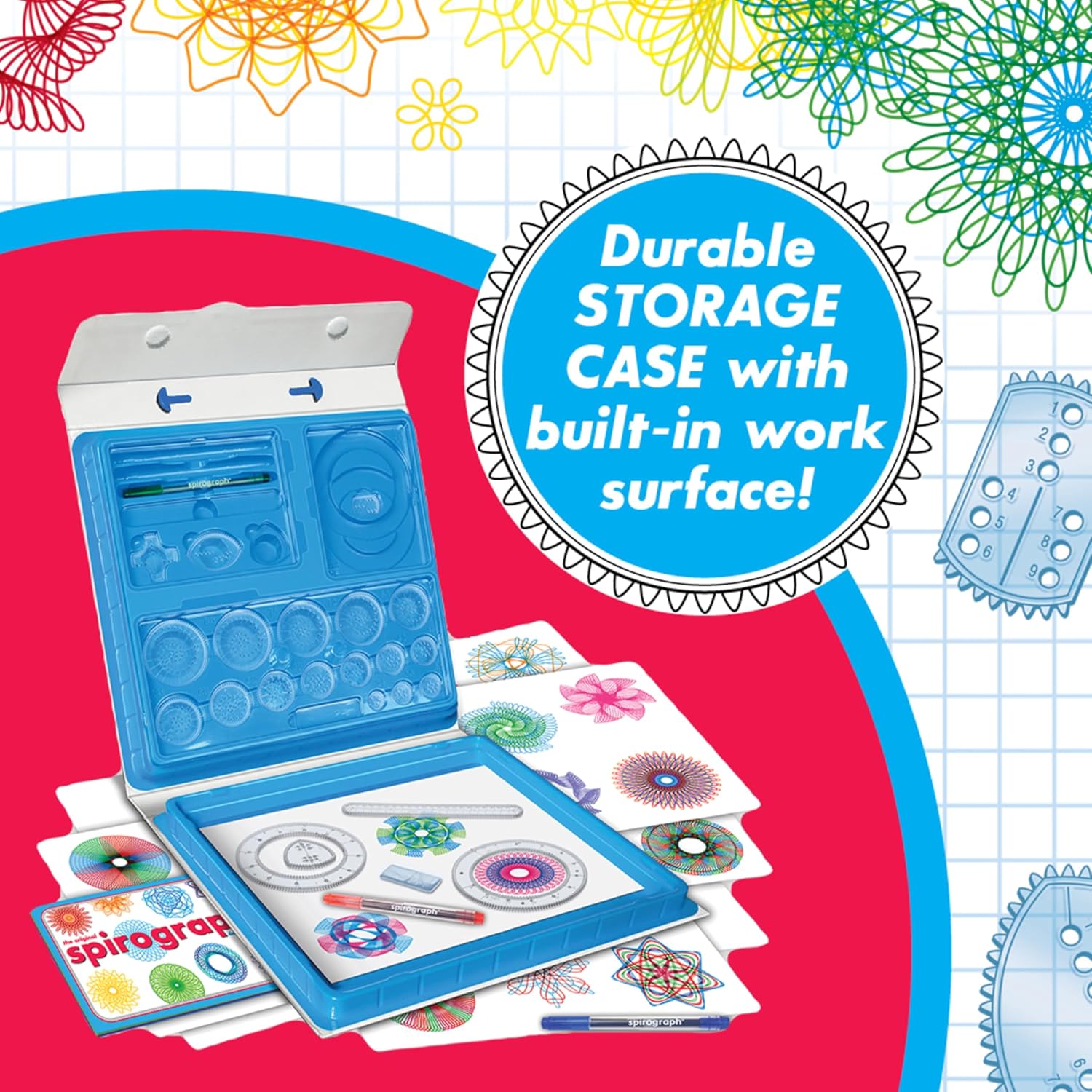 Thumbnail 2 de Spirograph Deluxe Set Spiral Art Kit 8+ 🎨