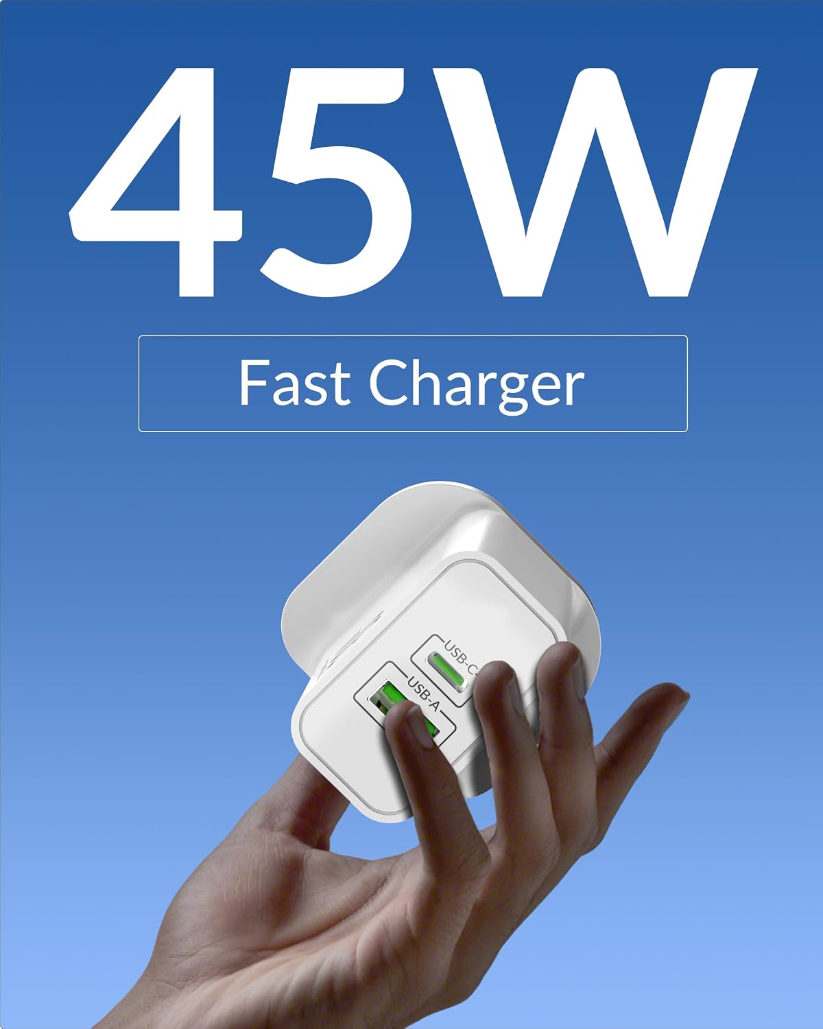 Detalle 2 de Google Pixel 30W 2‑Port Fast Charger USB‑C Cable