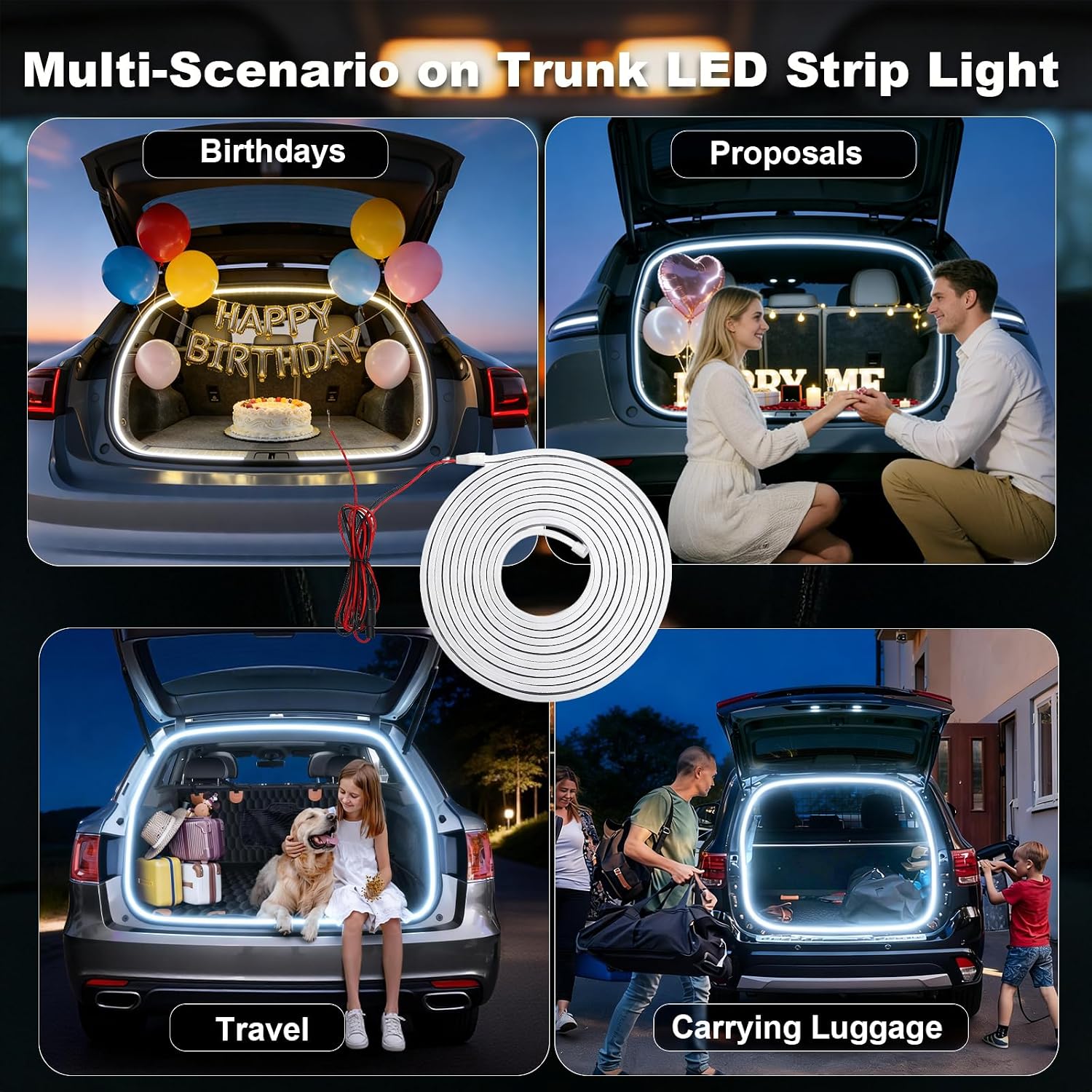 Detalle 2 de GPJYD Kofferraum Beleuchtung LED Band 4m