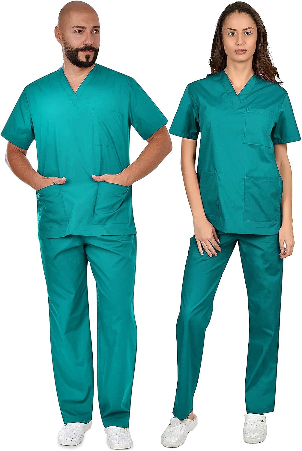 Thumbnail 1 de B-well Cesare: set unisex casacca e pantaloni con cordoncino per medici, taglia XXL