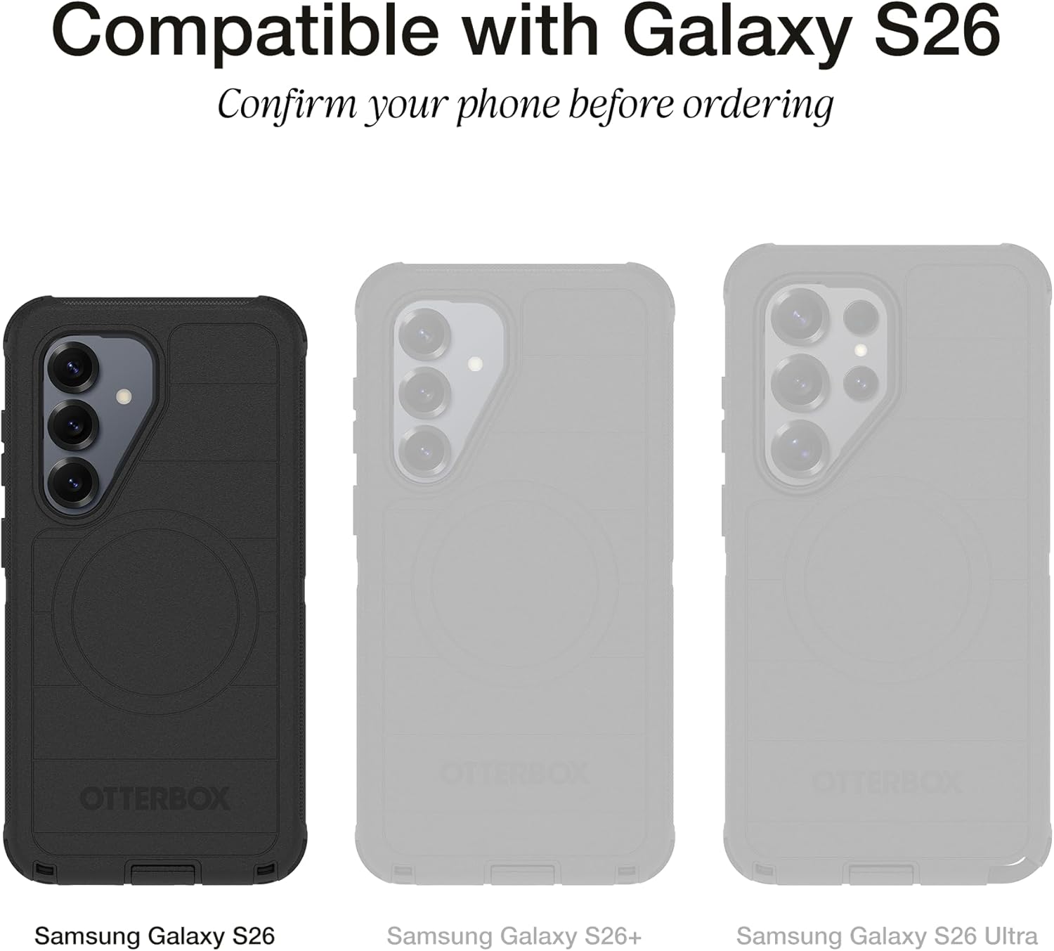 Thumbnail 1 de OtterBox Galaxy S26 Profile Series Case — Ultra-Thin, Protective, Black