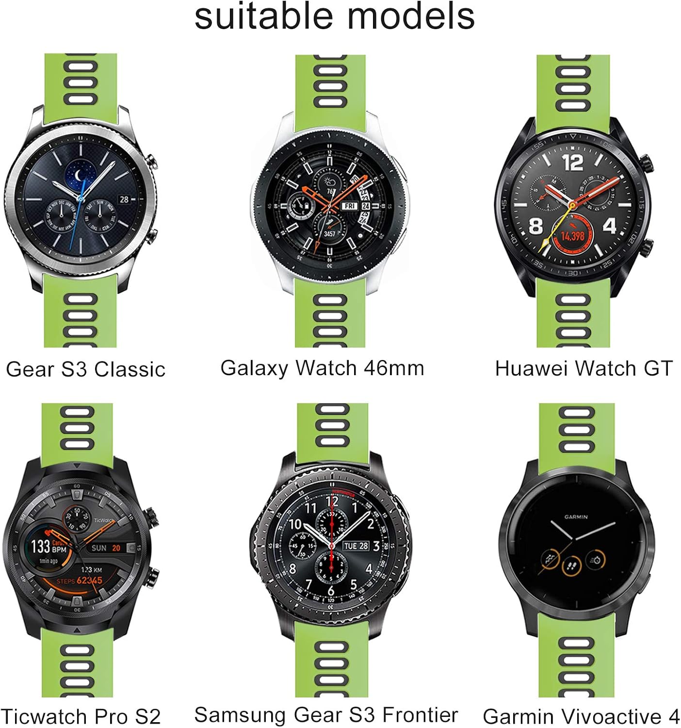 Thumbnail 2 de OVERSTEP 22mm silicone smartwatch strap