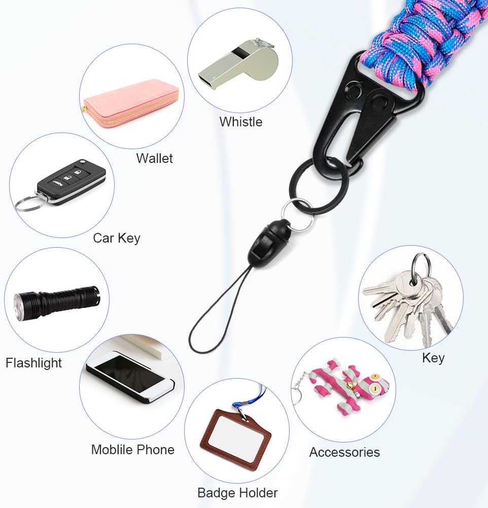 Thumbnail 4 de Vicloon 2pcs Paracord Lanyard 550lb
