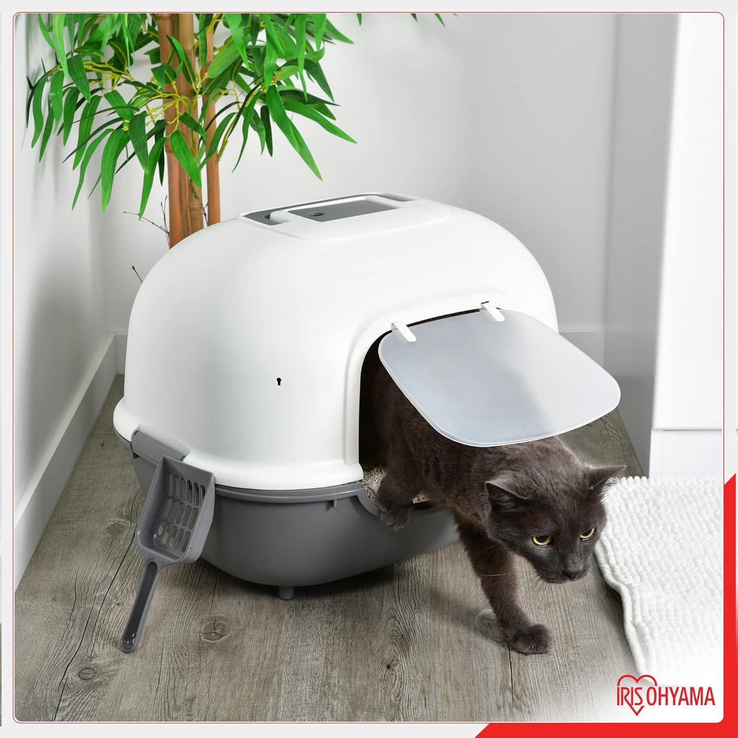 Thumbnail 1 de Iris Ohyama WNT-510 lettiera per gatti fino a 5 kg, con pala e cappuccio, grigio