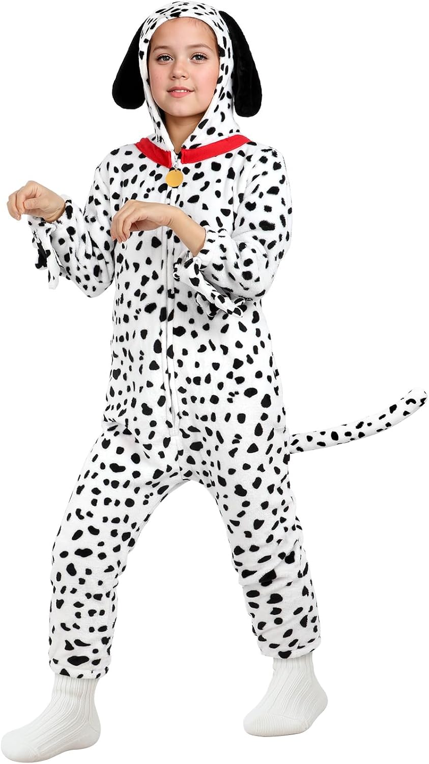 Detalle de GiftInTheBox Black Cat Costume for Kids, Hooded One-Piece with Tail and Gloves