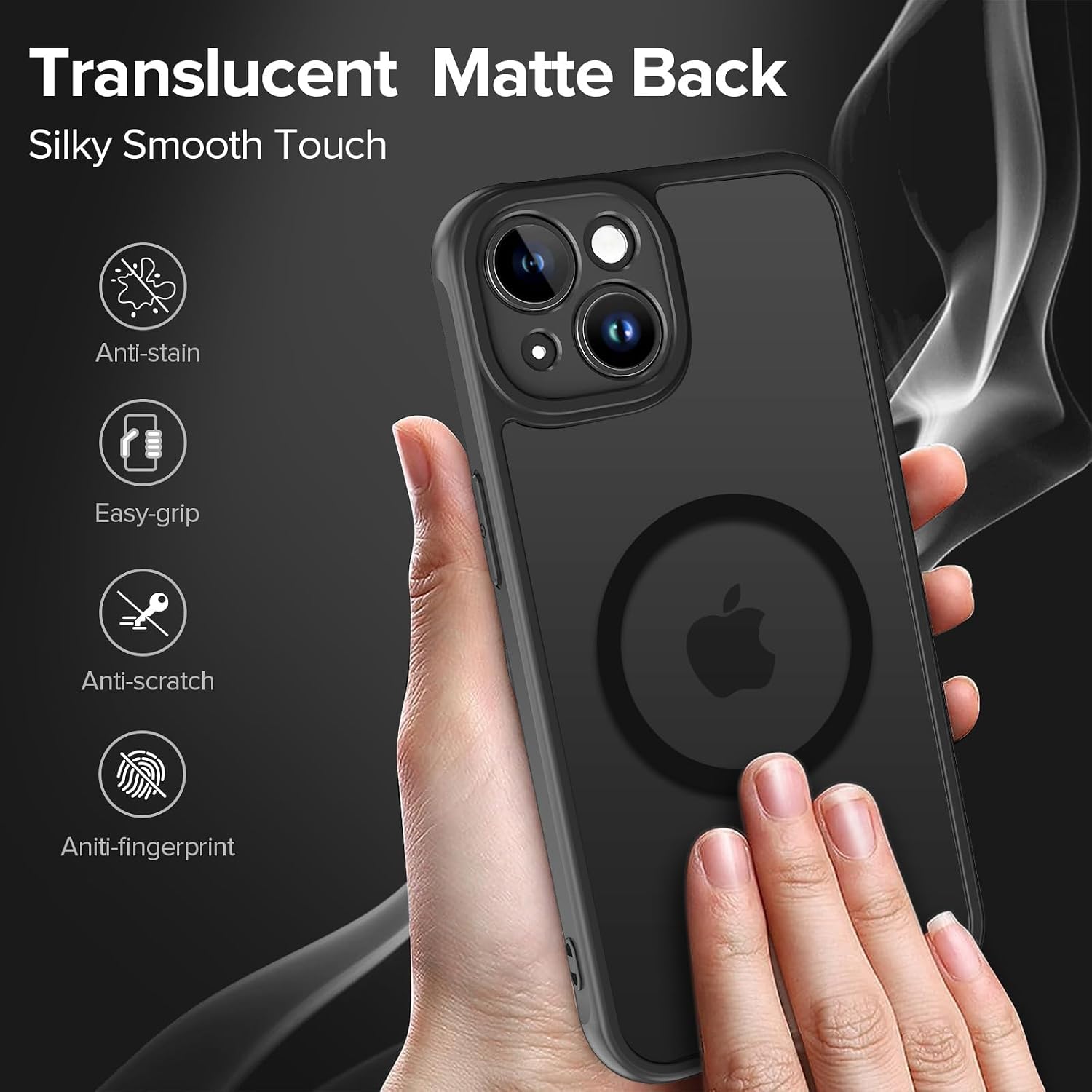 Thumbnail 6 de iVoler Cover Magnetica per iPhone 14 5G con Vetro Temperato – Custodia traslucida opaca, MagSafe e protezione completa