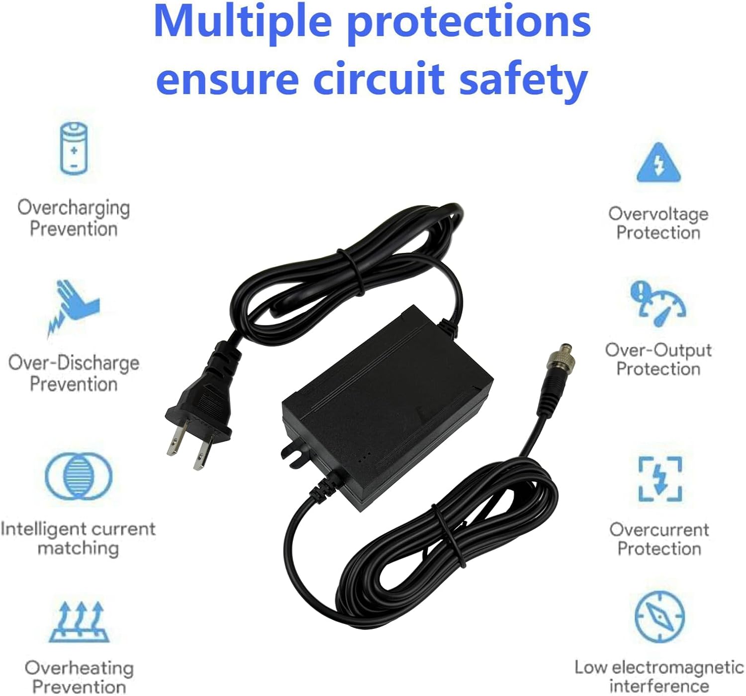Detalle 2 de MZSZYH D1500600 15V AC/DC Power Adapter for Shure GLX4 and ULX4 Receivers