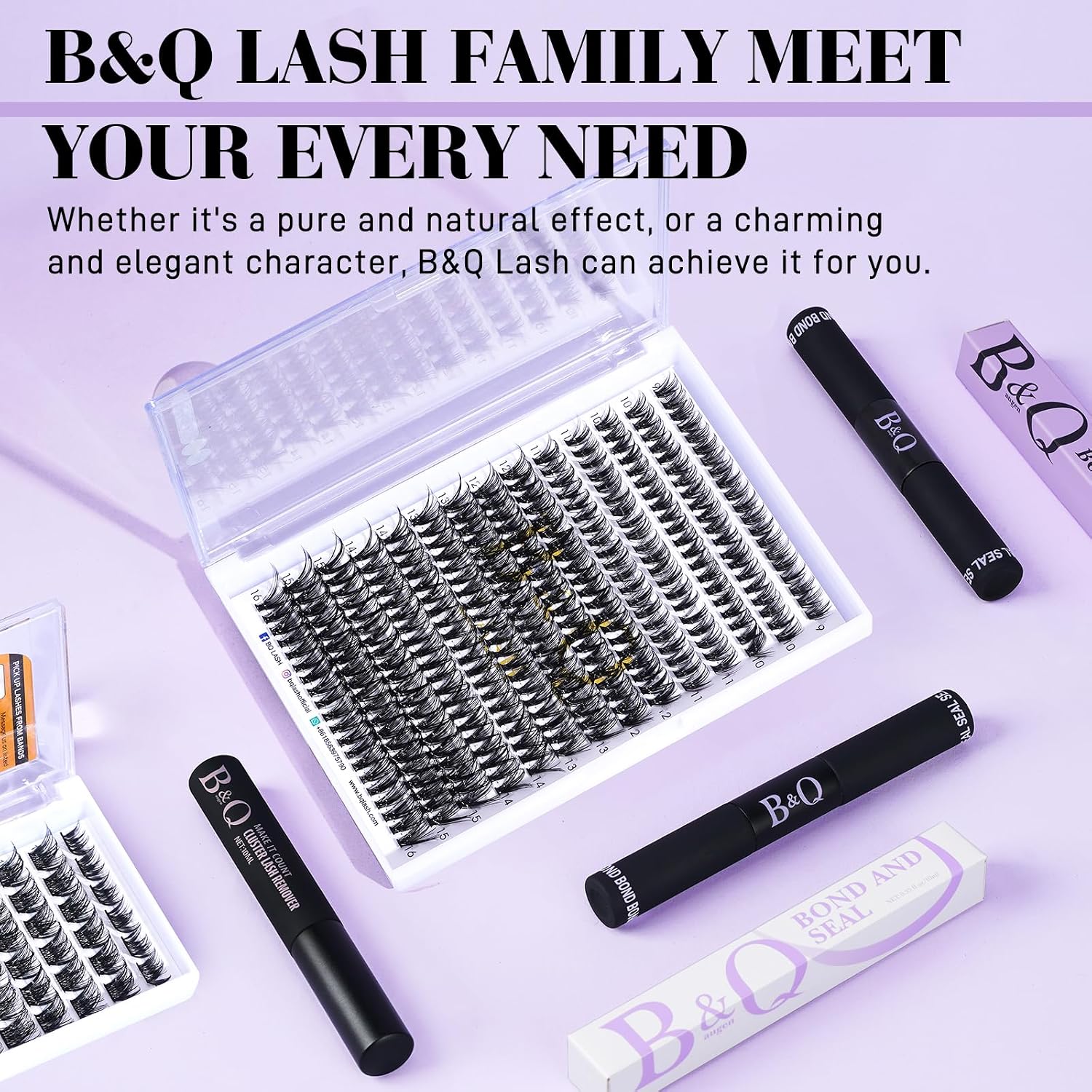 Thumbnail 6 de B&Q Lash Remover, 10 mL Oil Formula for Lash Clusters and Adhesive