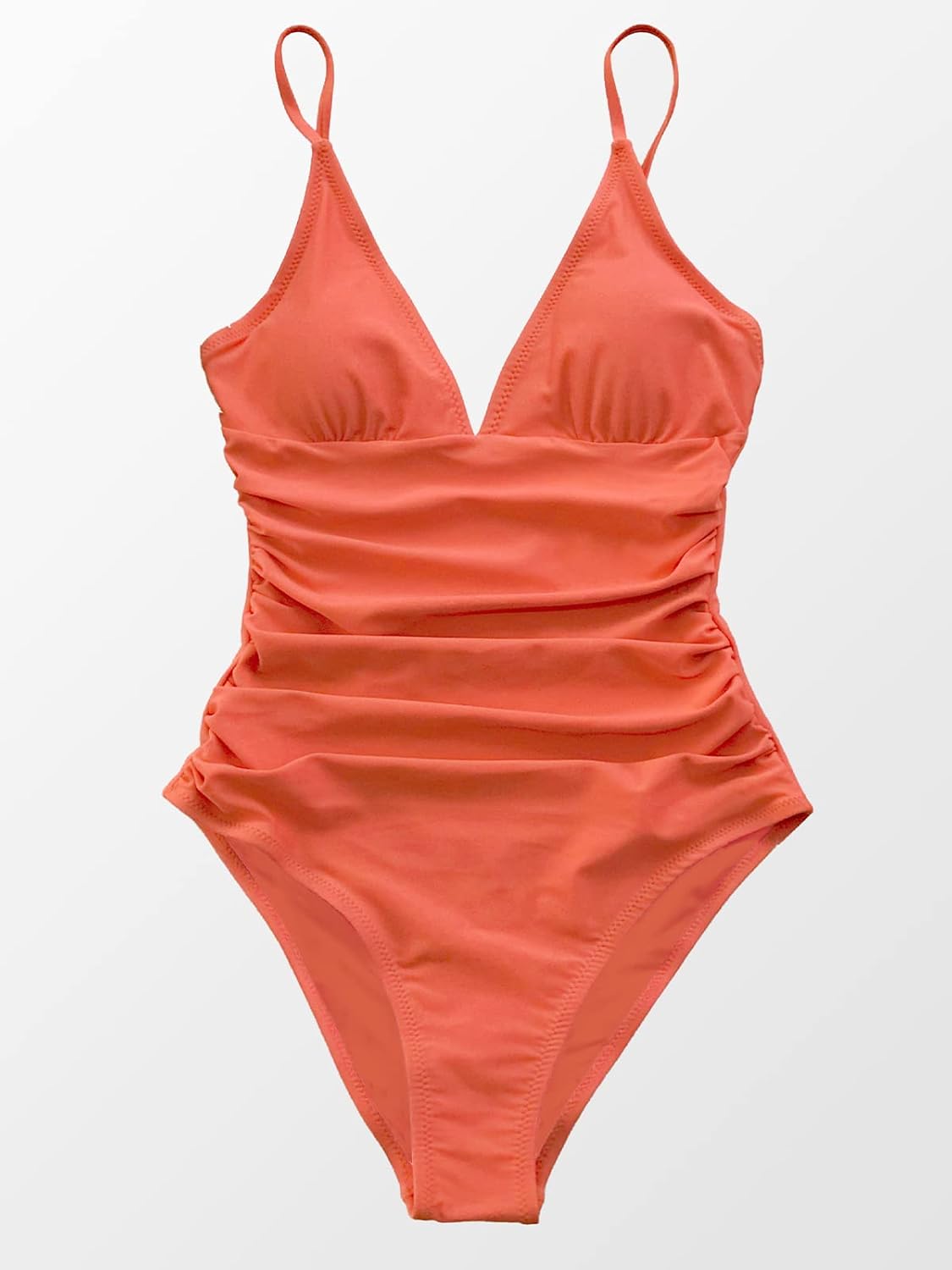 Thumbnail 3 de CUPSHE Costume da bagno intero da donna con scollo a V profondo, coppe imbottite removibili, spalline regolabili e schiena bassa